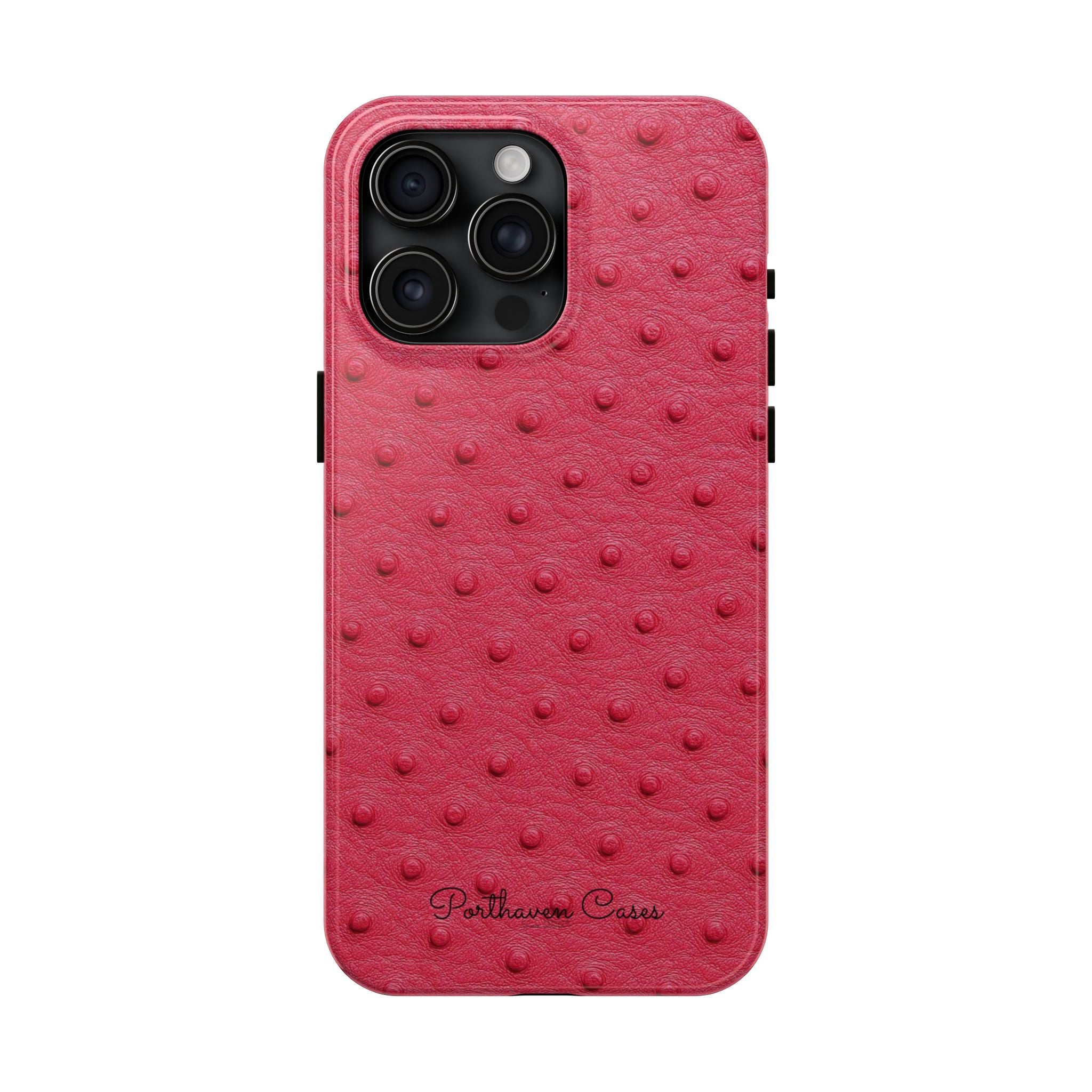Hot Pink Ostrich Leather
