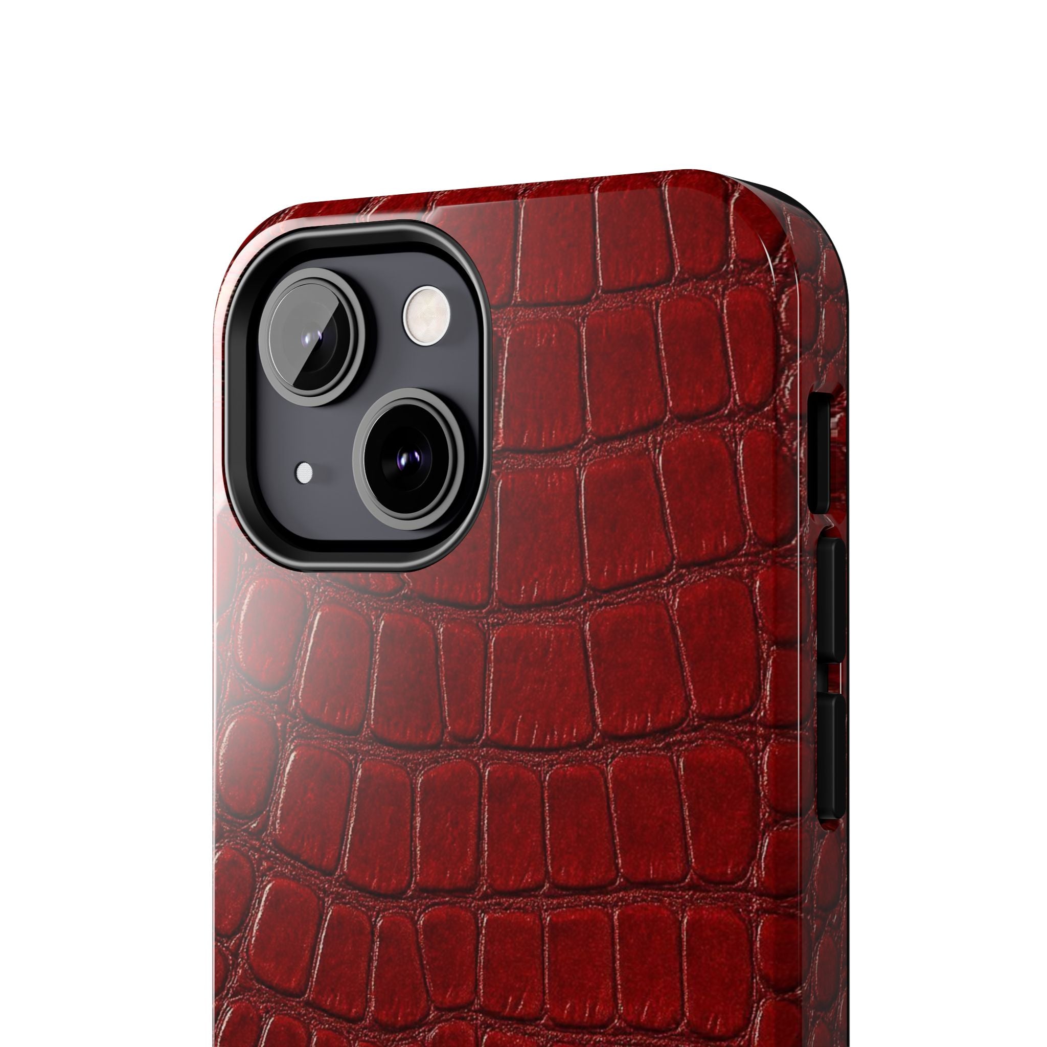 Red Crocodile Skin