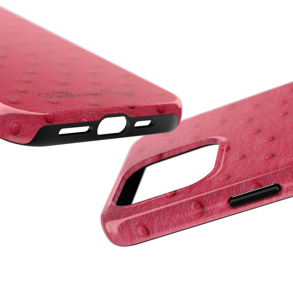 Hot Pink Ostrich Leather