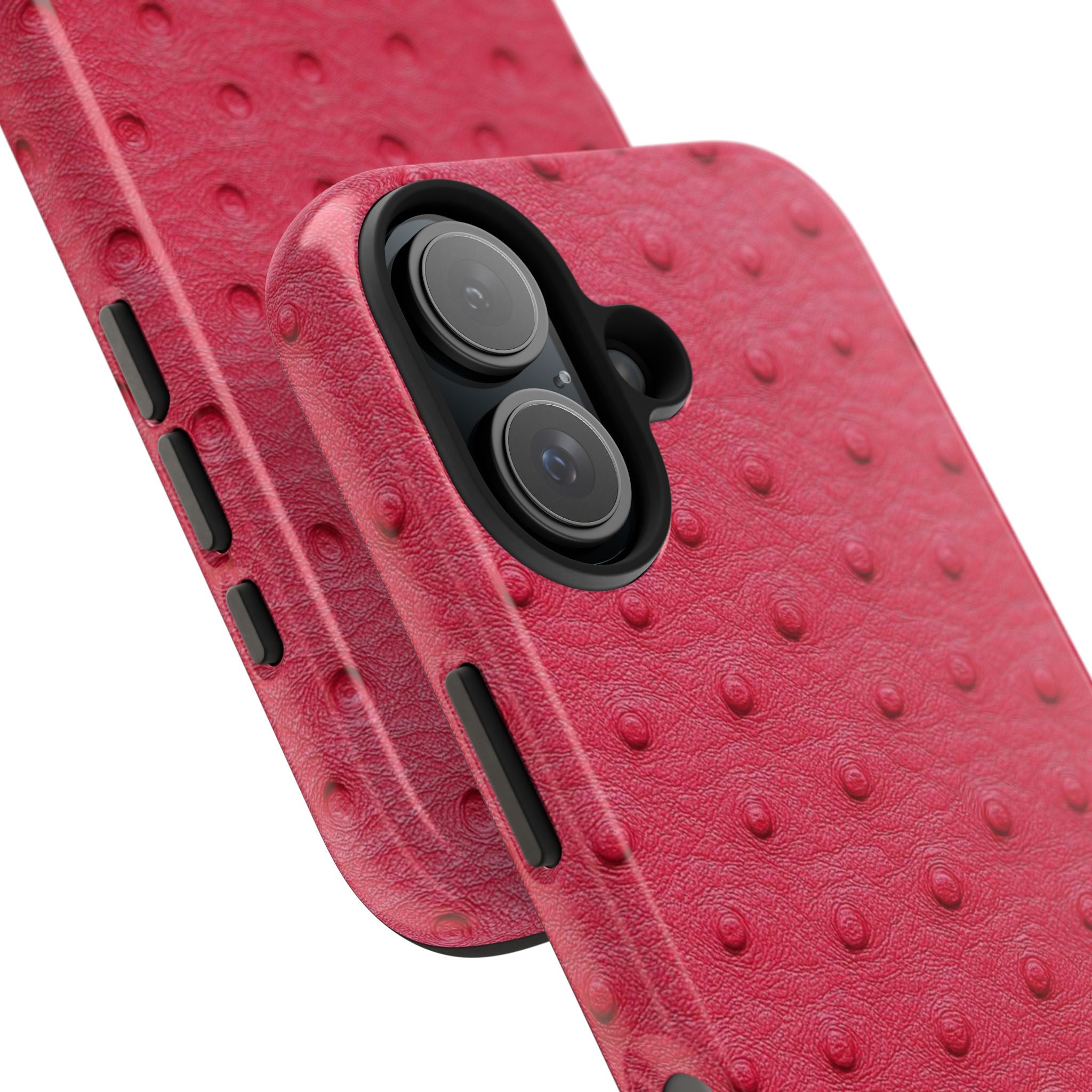 Hot Pink Ostrich Leather