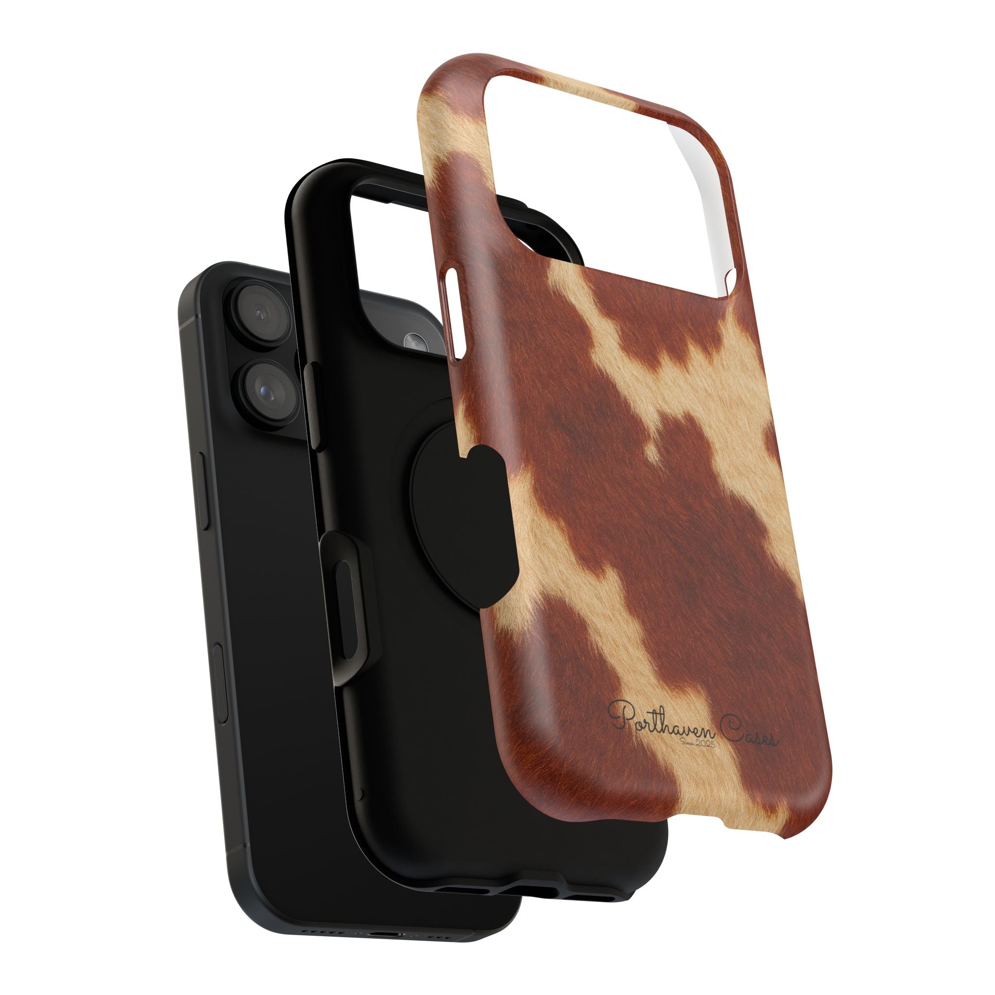 BROWN COWHIDE