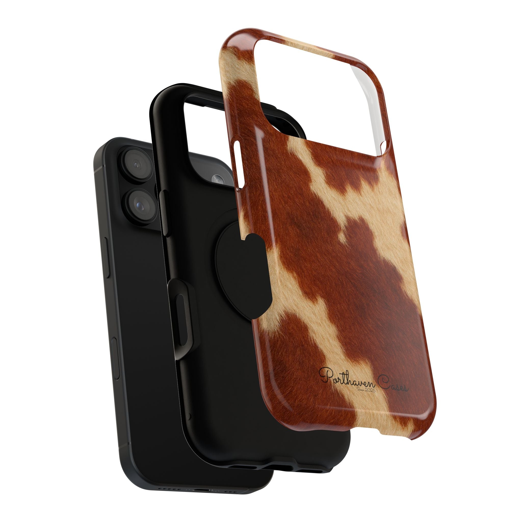BROWN COWHIDE