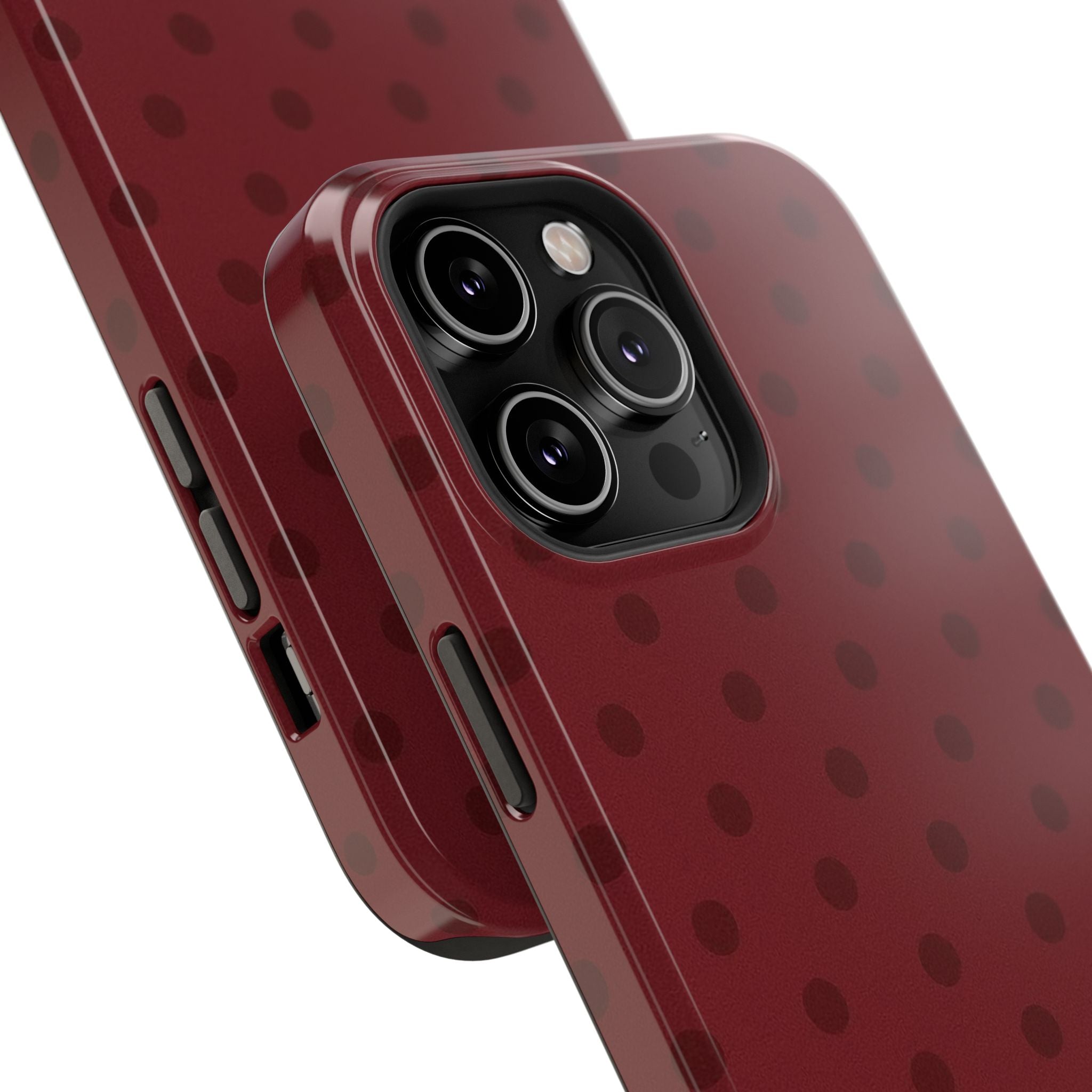BURGUNDY POLKA-DOTS