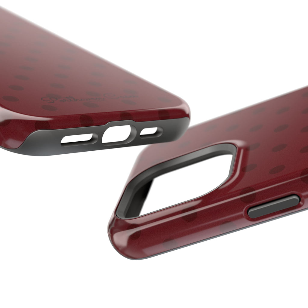 BURGUNDY POLKA-DOTS