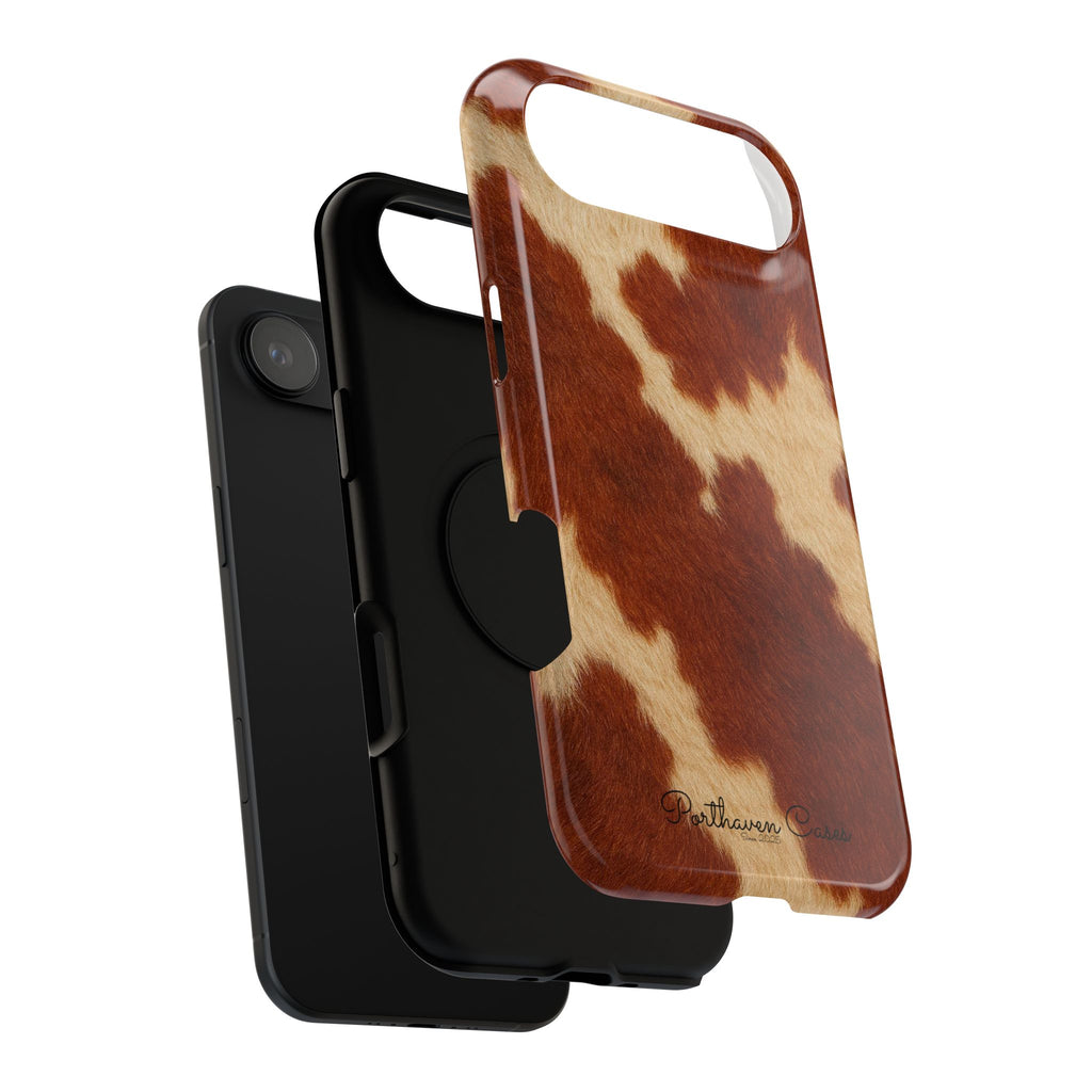 BROWN COWHIDE