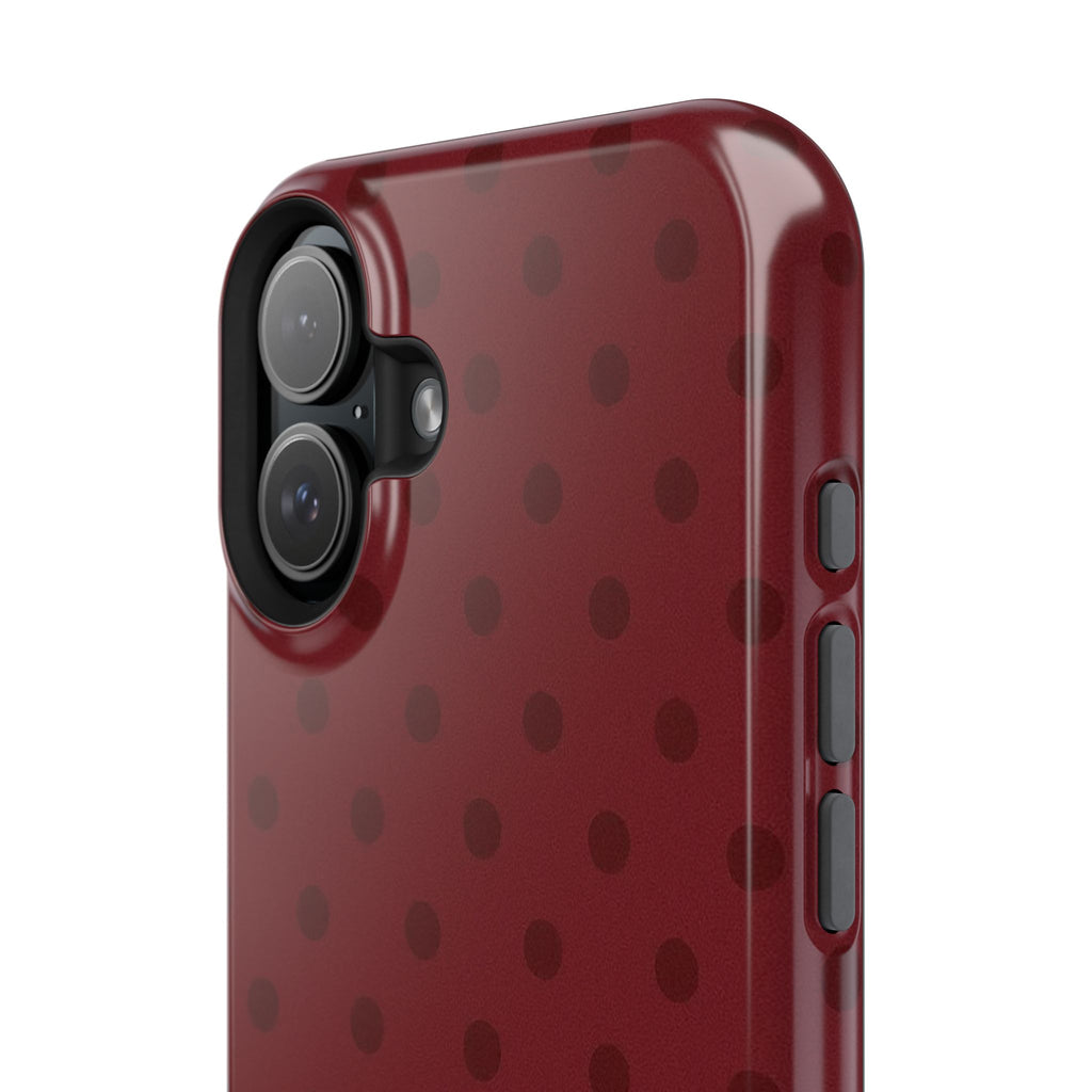 BURGUNDY POLKA-DOTS