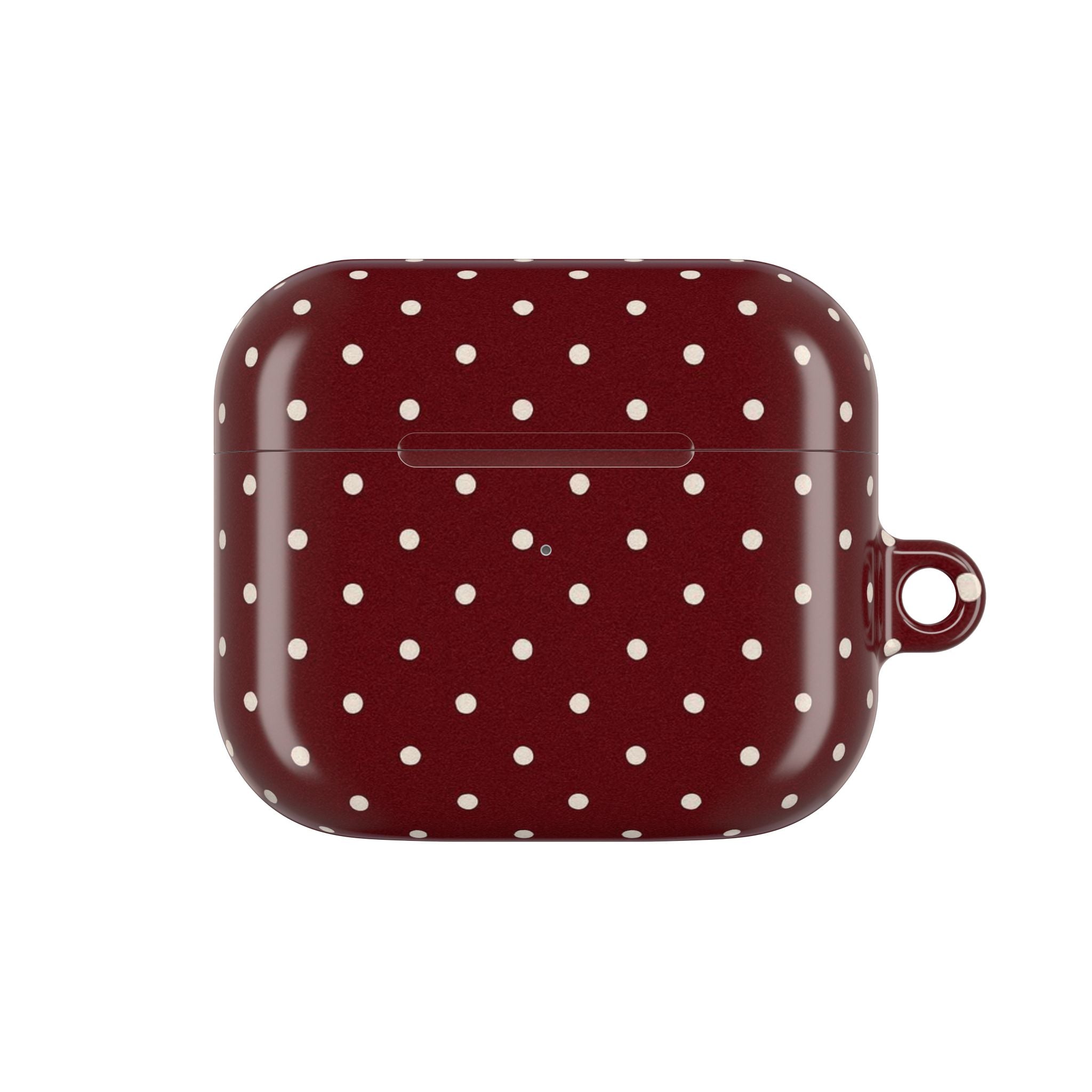 Burgundy Polka Dot | AirPods Case