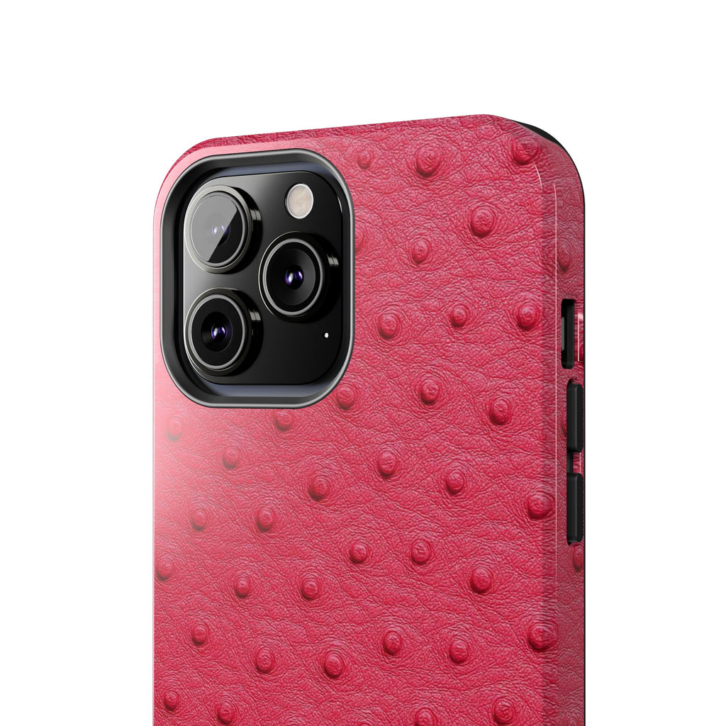 Hot Pink Ostrich Leather