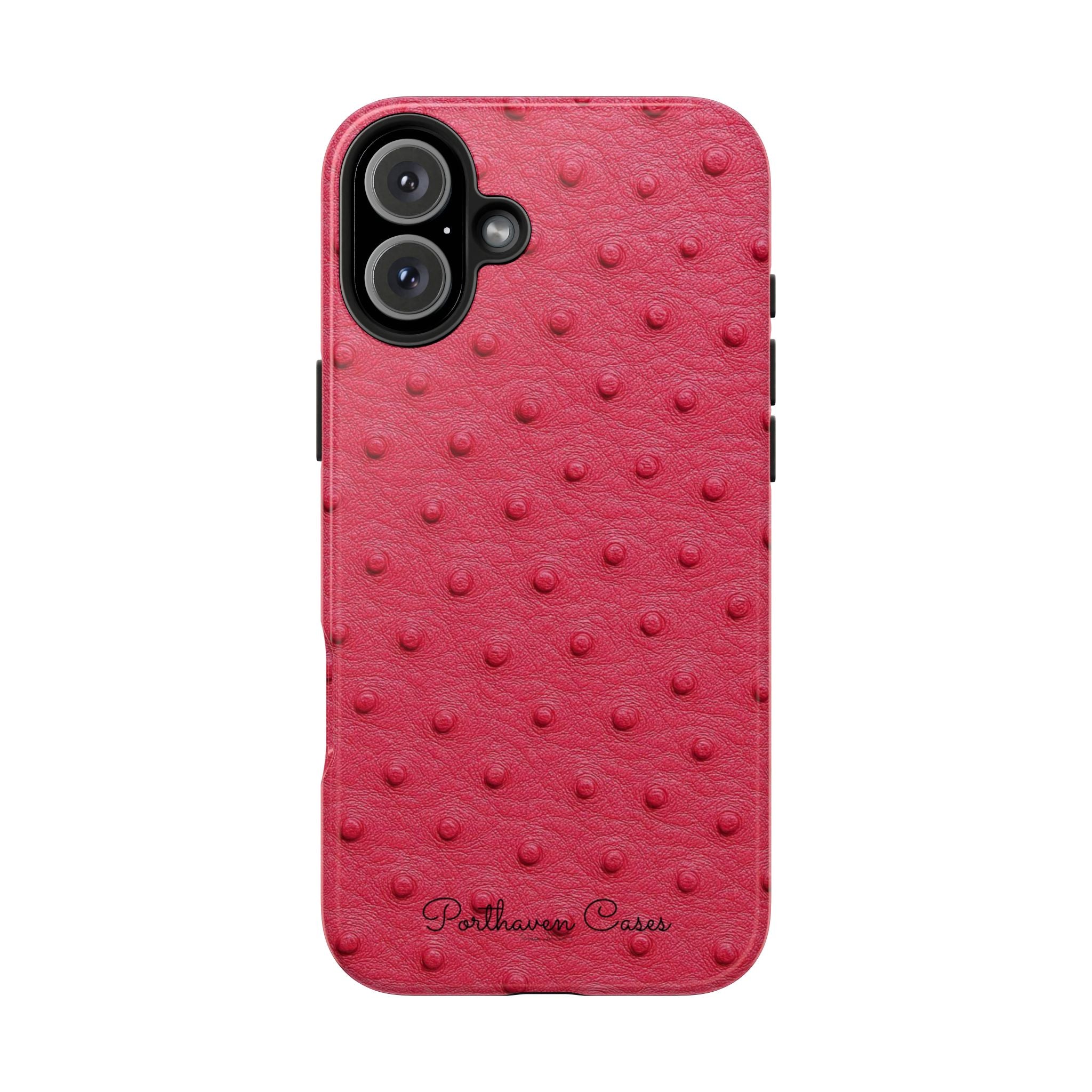 Hot Pink Ostrich Leather