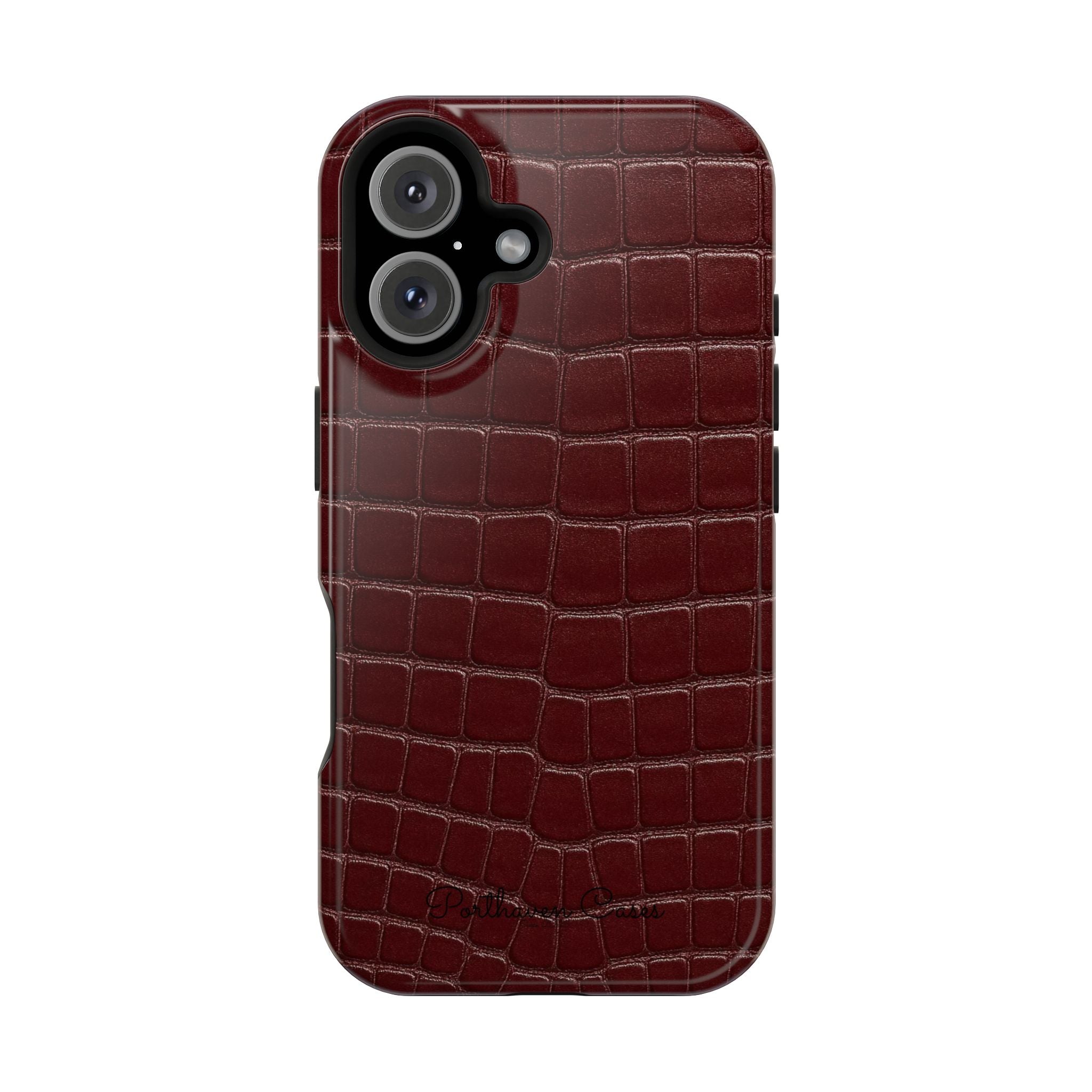 BURGUNDY CROCODILE