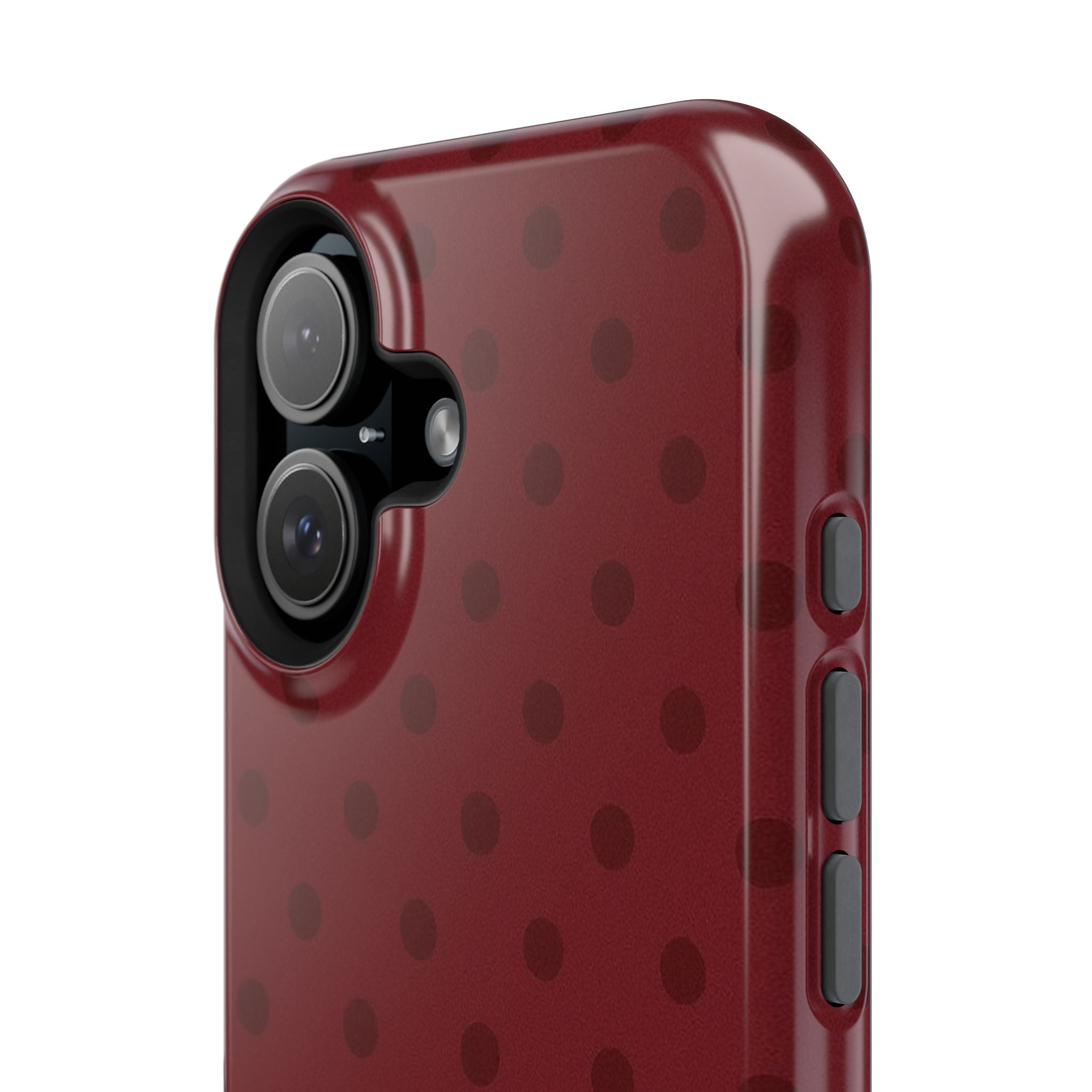 BURGUNDY POLKA-DOTS