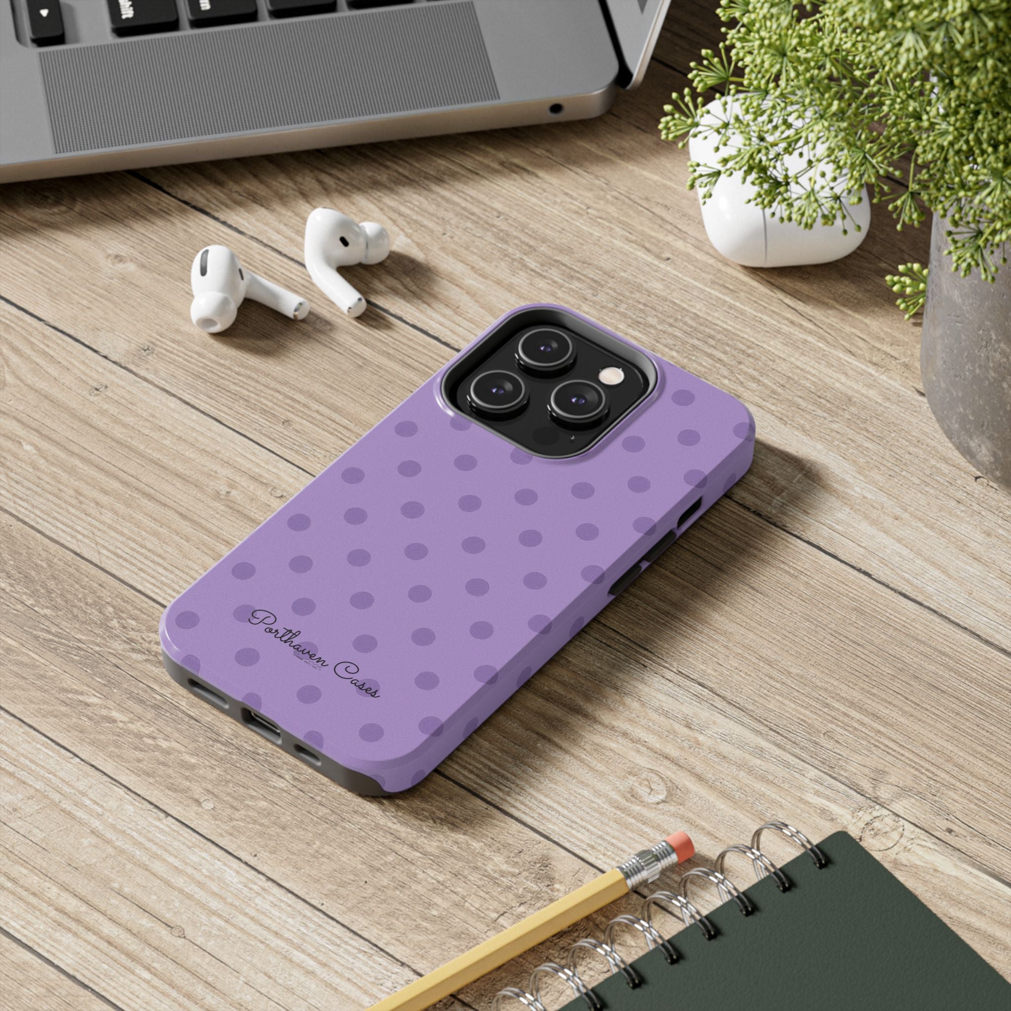 LAVENDER POLKA DOTS