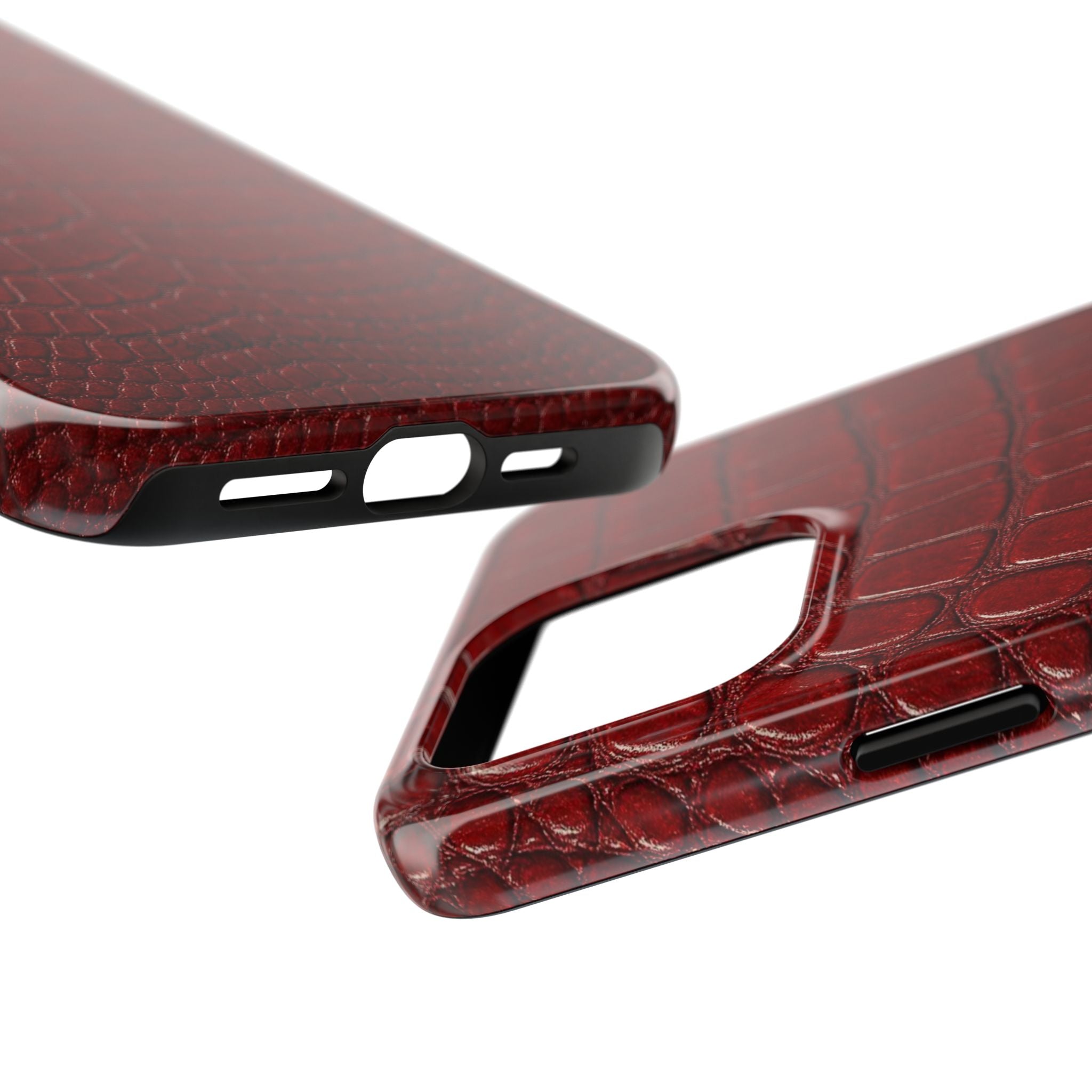 Red Crocodile Skin