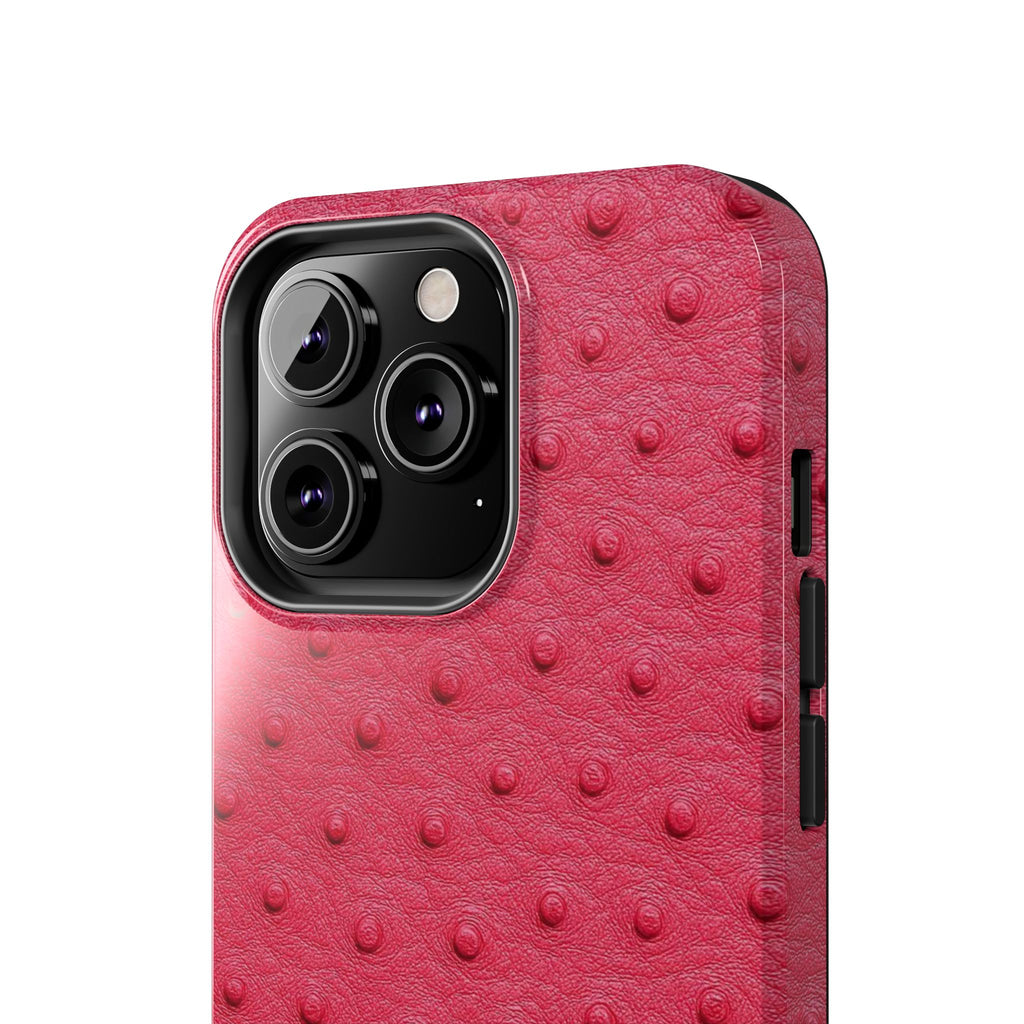 Hot Pink Ostrich Leather