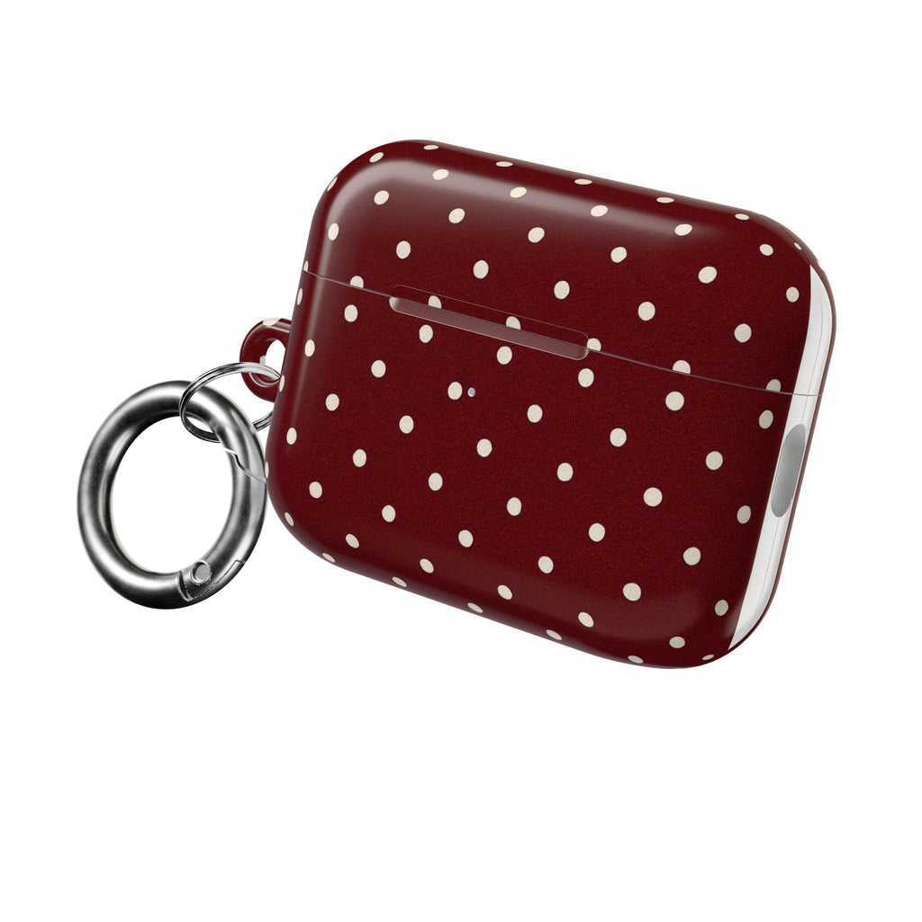 Burgundy Polka Dot | AirPods Case
