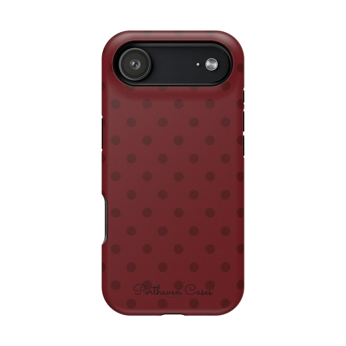 BURGUNDY POLKA DOT