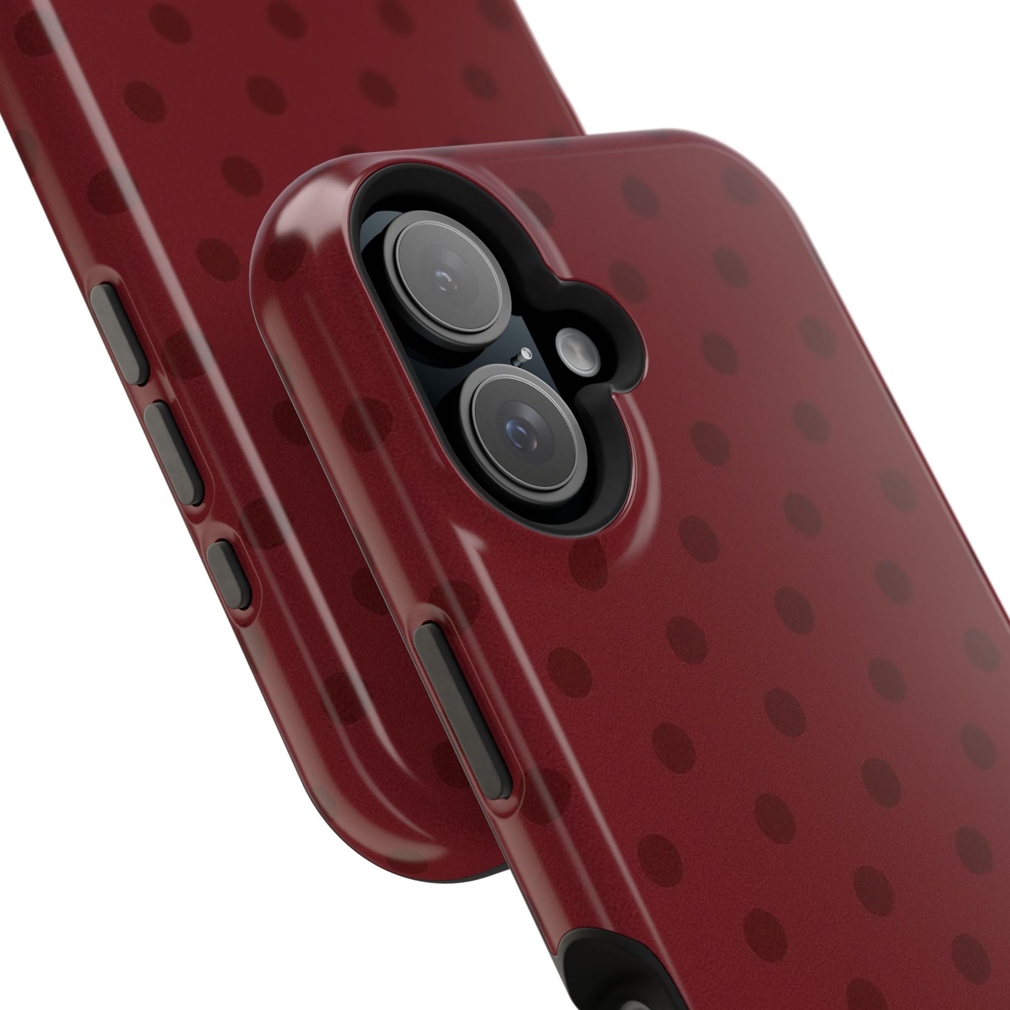 BURGUNDY POLKA-DOTS
