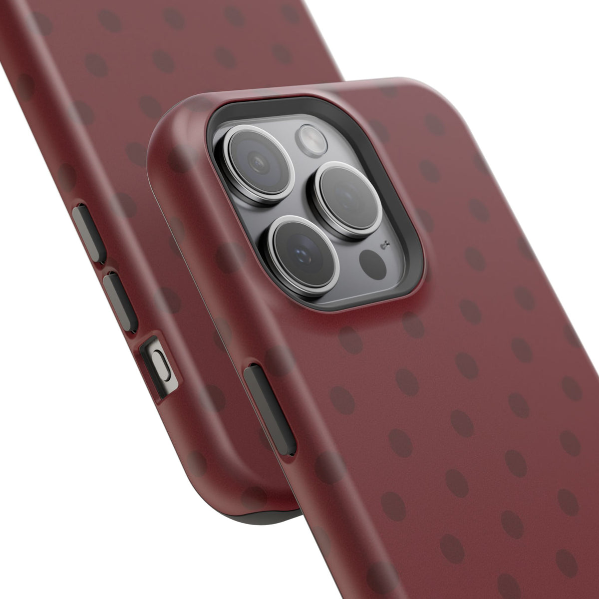 BURGUNDY POLKA DOT