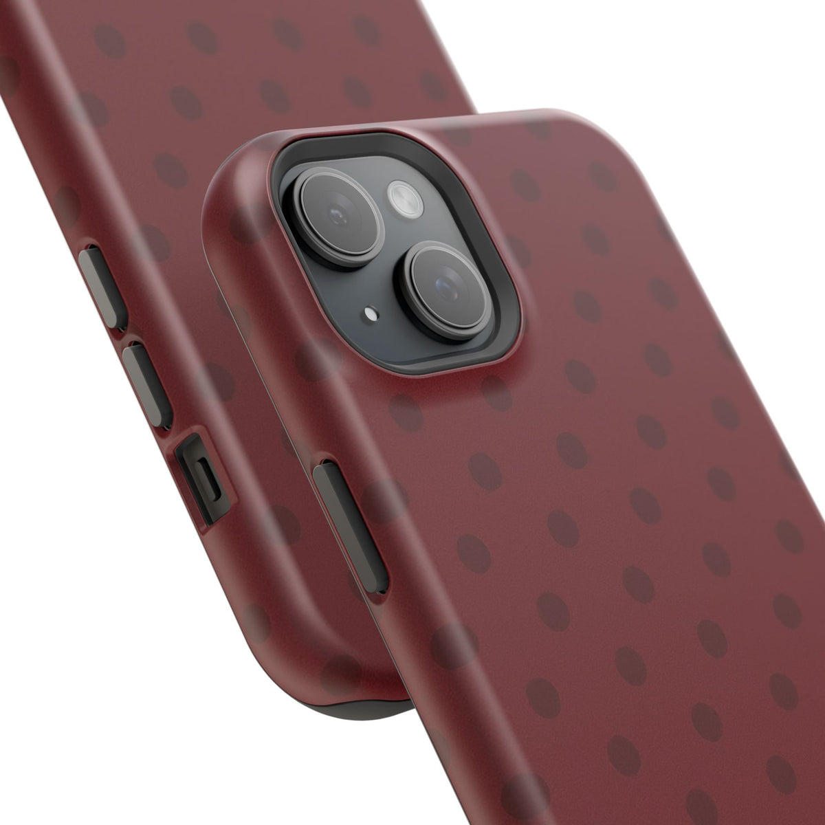 BURGUNDY POLKA DOT