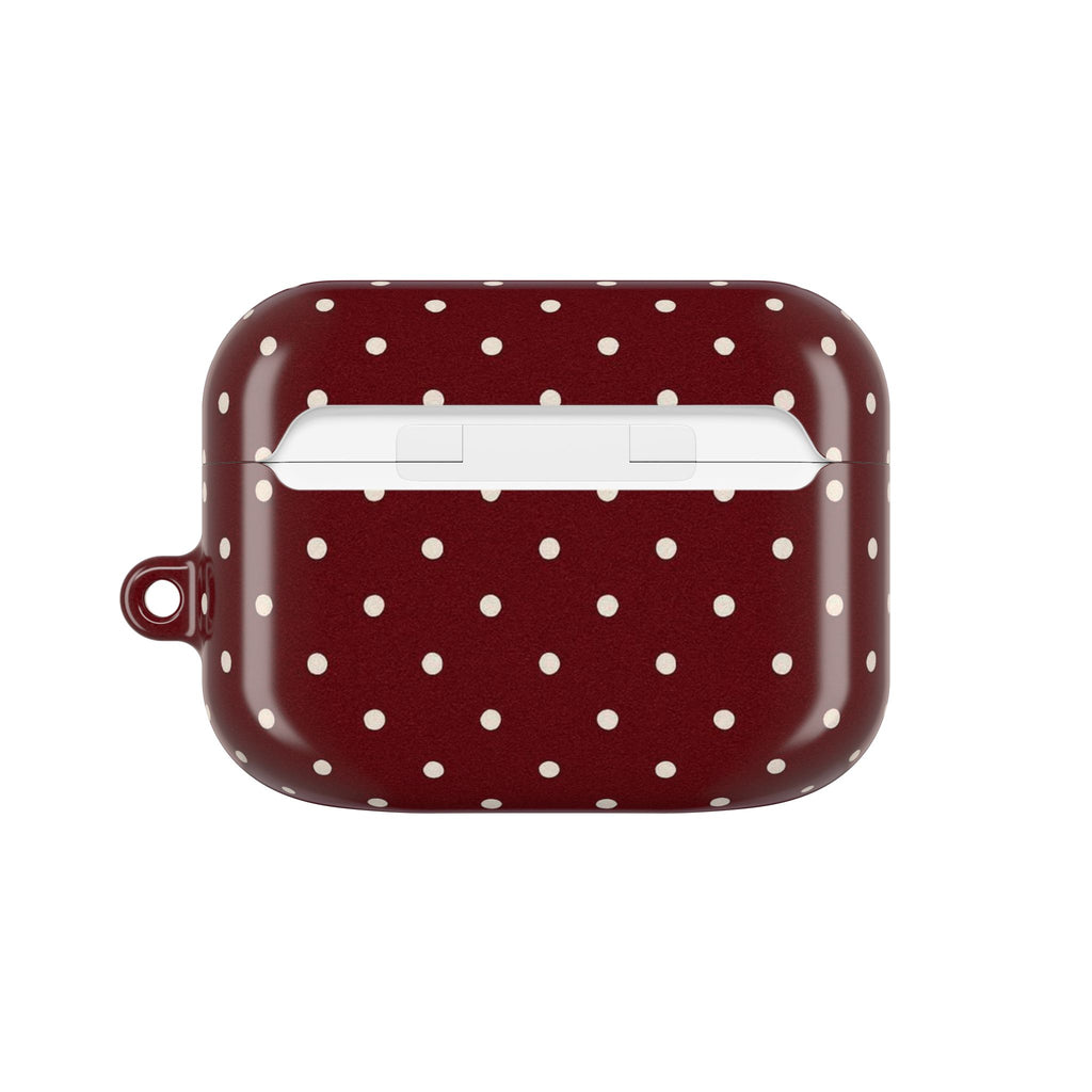 Burgundy Polka Dot | AirPods Case