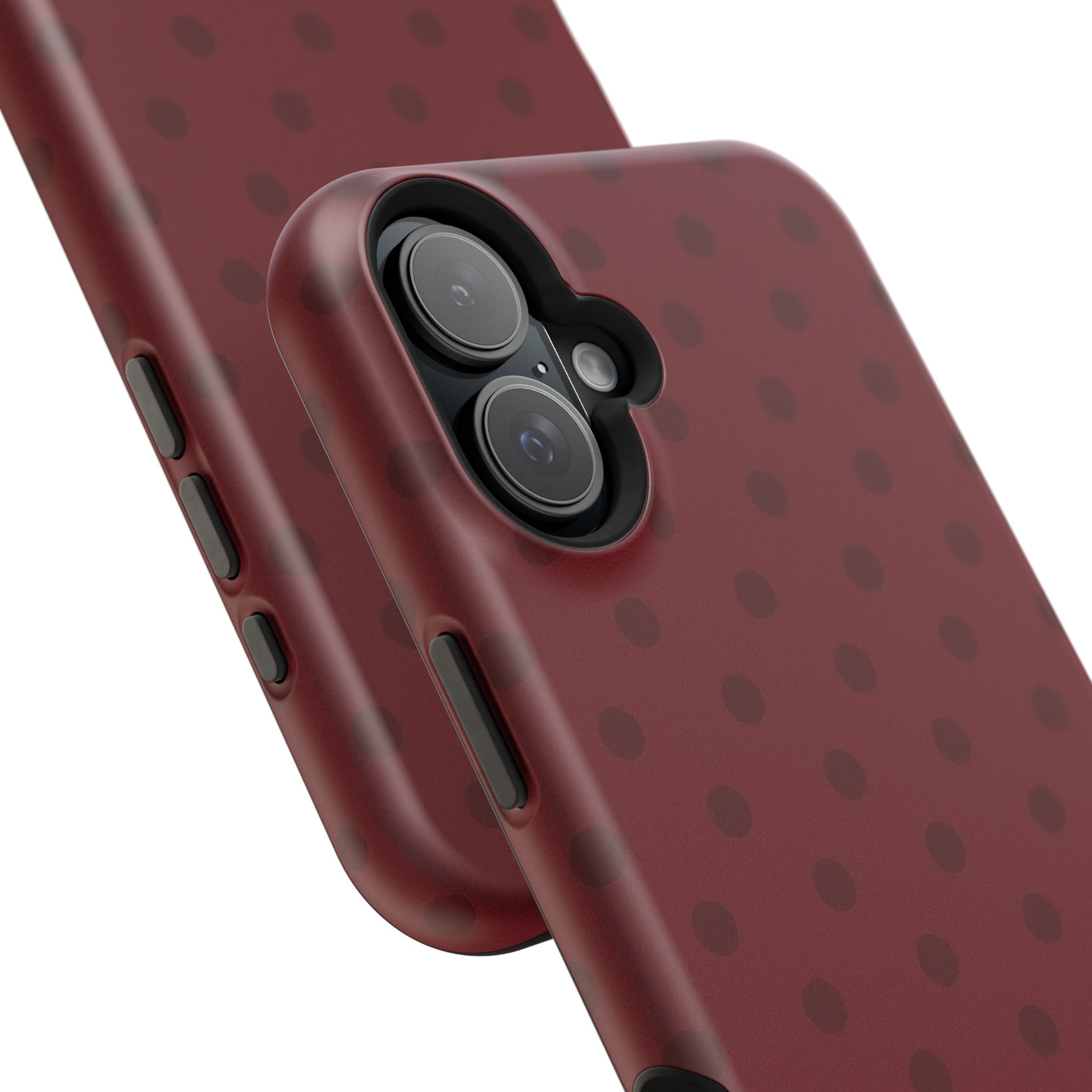 BURGUNDY POLKA-DOTS