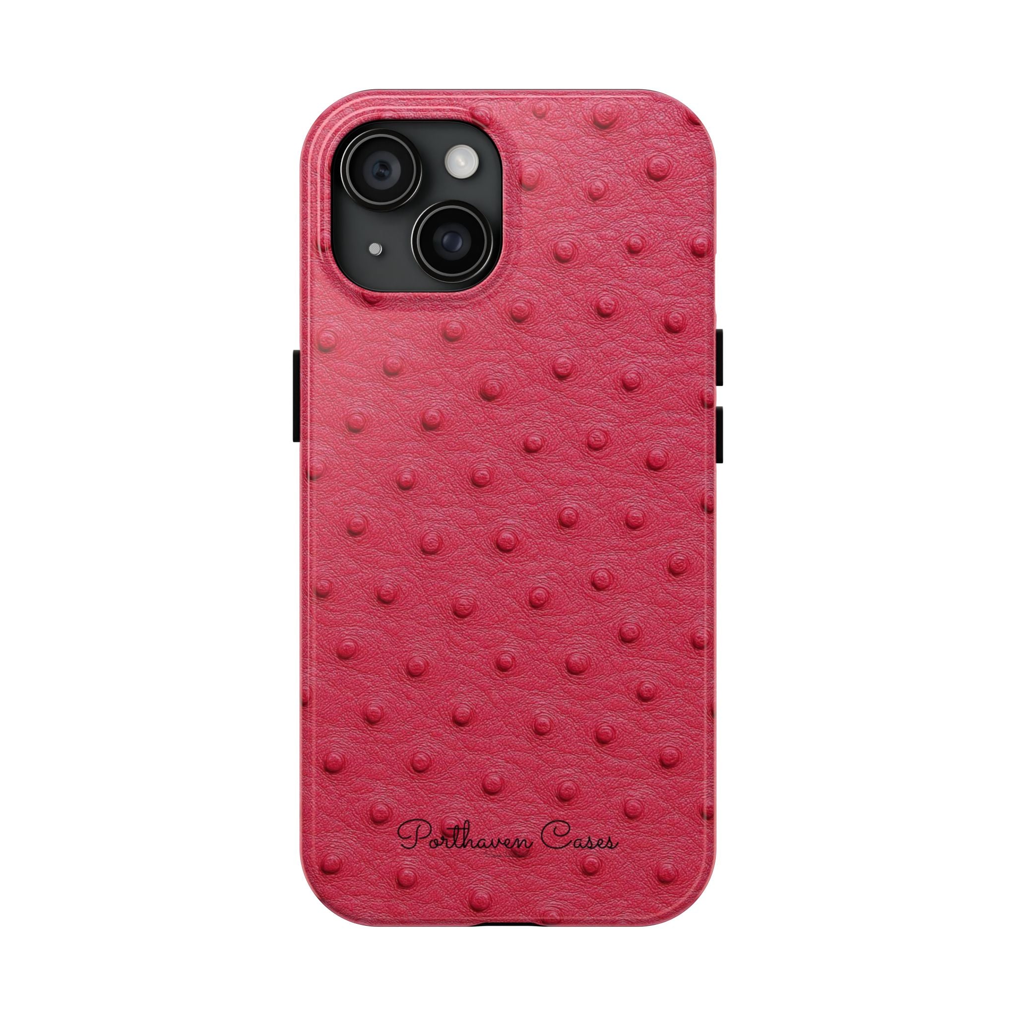 Hot Pink Ostrich Leather
