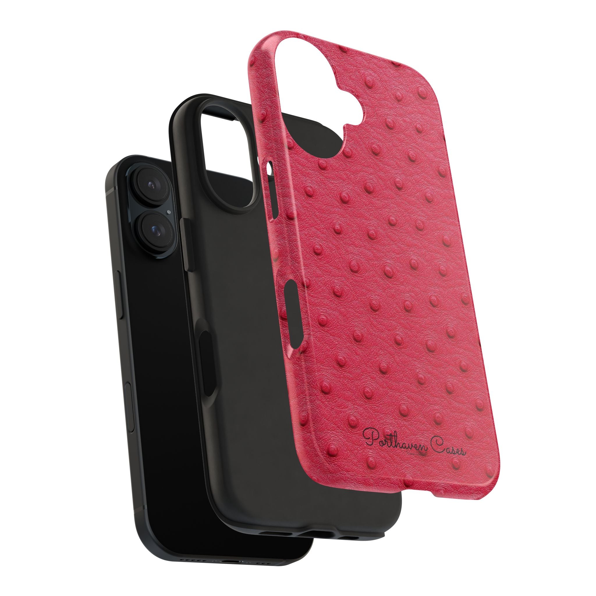 Hot Pink Ostrich Leather
