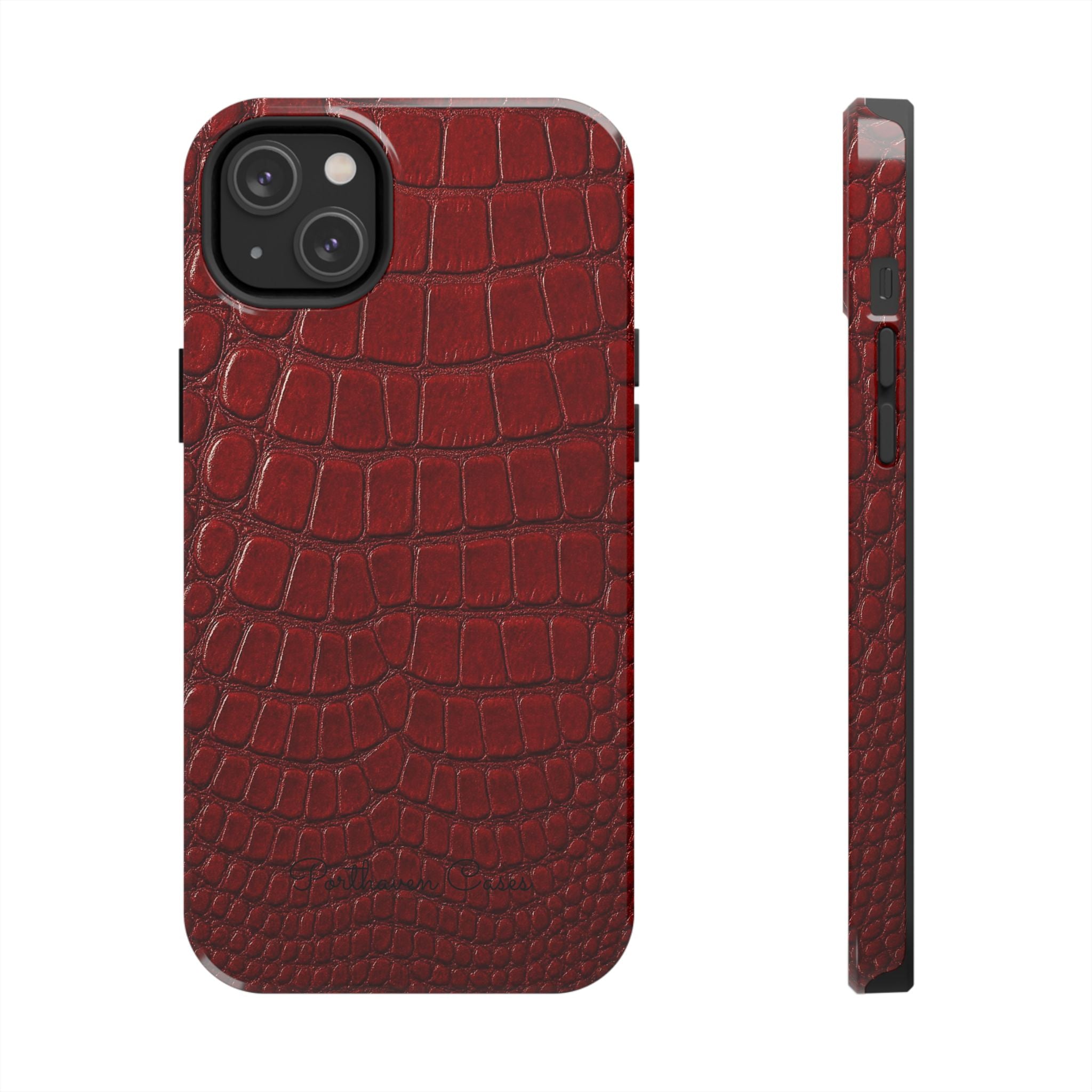 Red Crocodile Skin