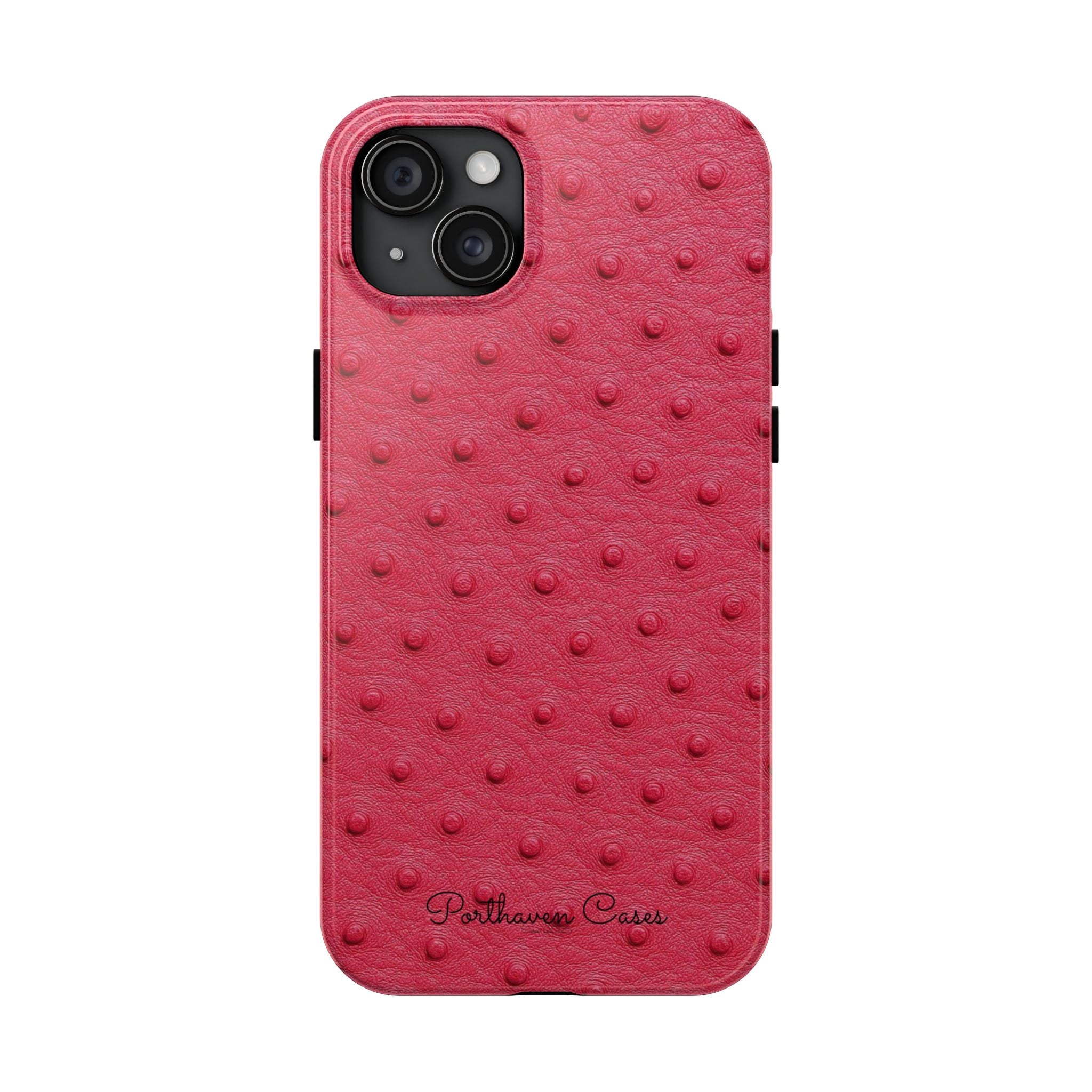 Hot Pink Ostrich Leather