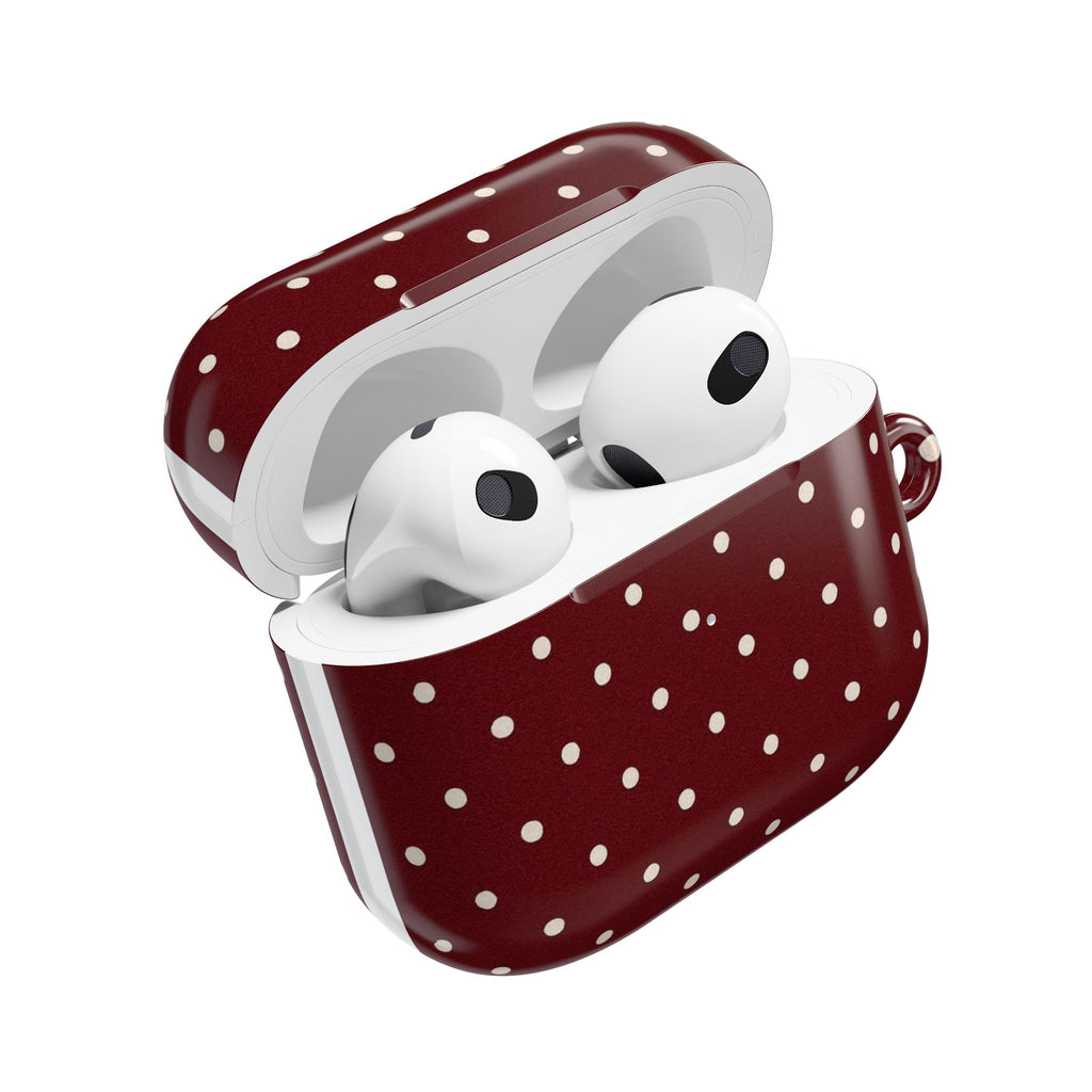 Burgundy Polka Dot | AirPods Case