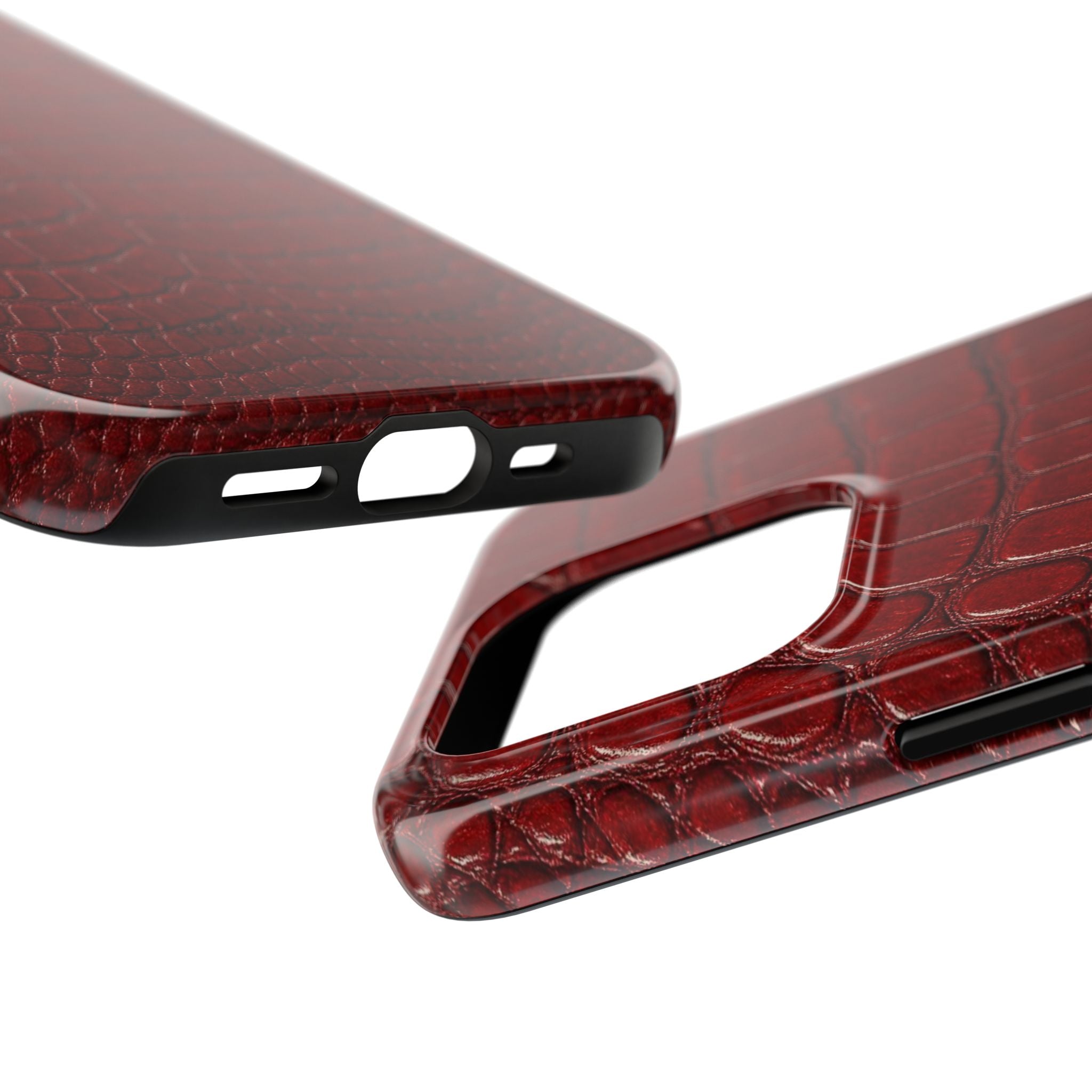 Red Crocodile Skin