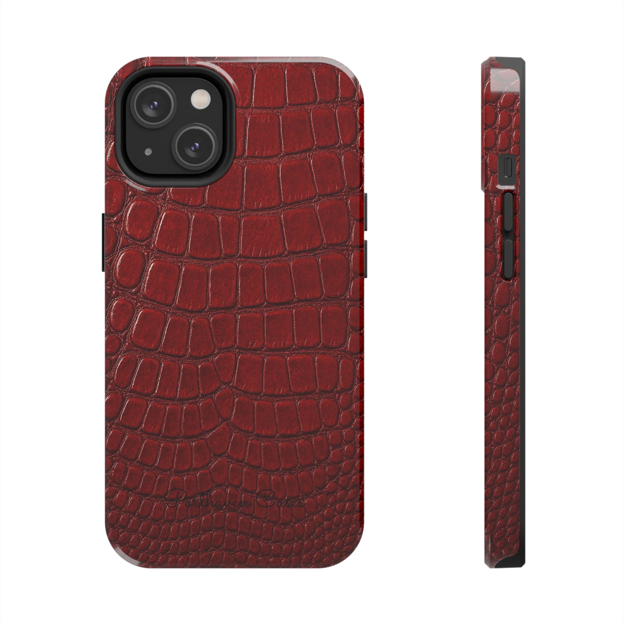 Red Crocodile Skin