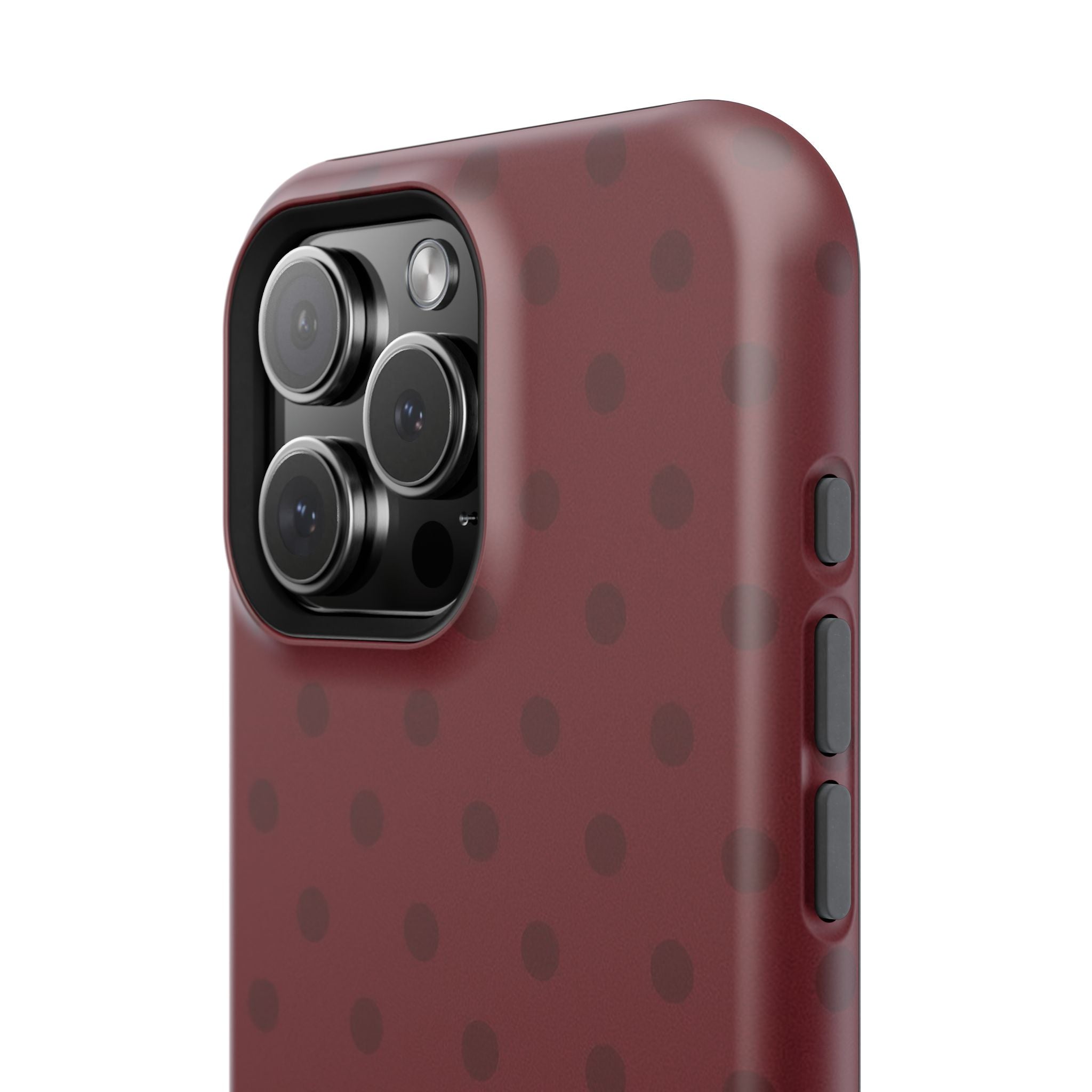 BURGUNDY POLKA-DOTS