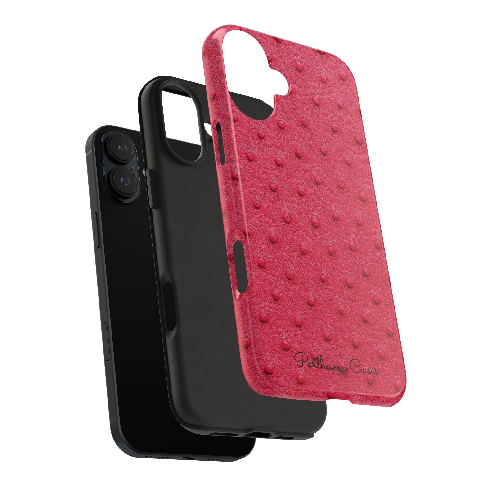 Hot Pink Ostrich Leather