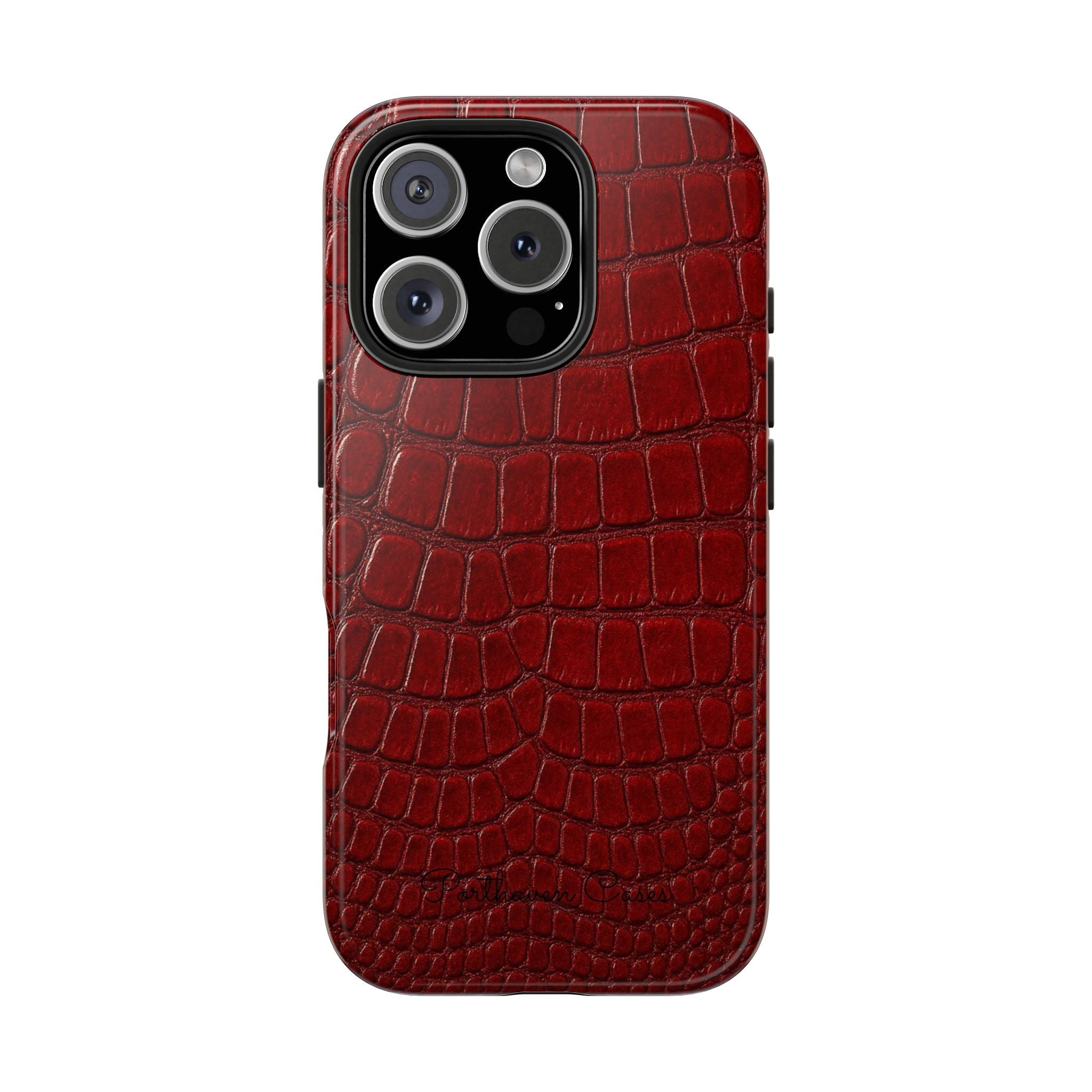 Red Crocodile Skin