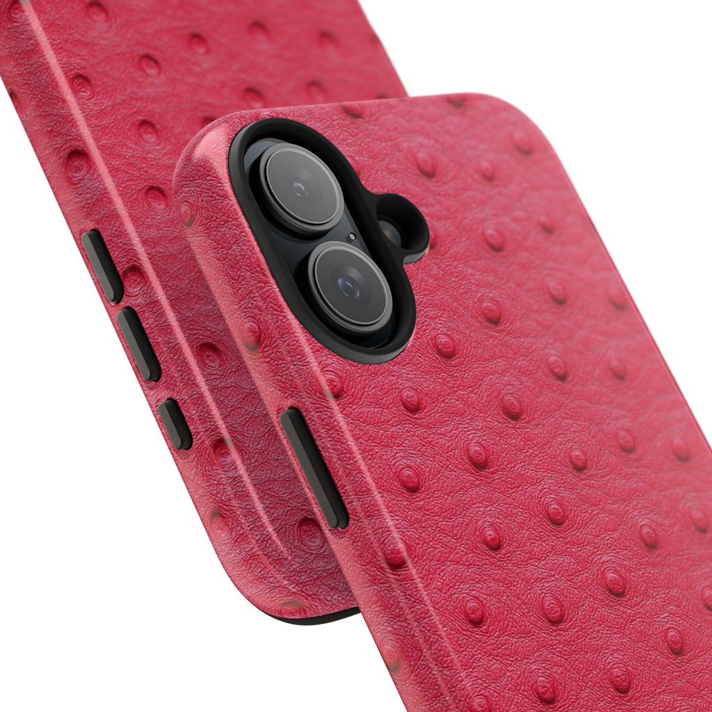 Hot Pink Ostrich Leather