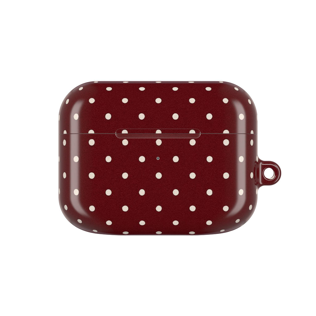 Burgundy Polka Dot | AirPods Case