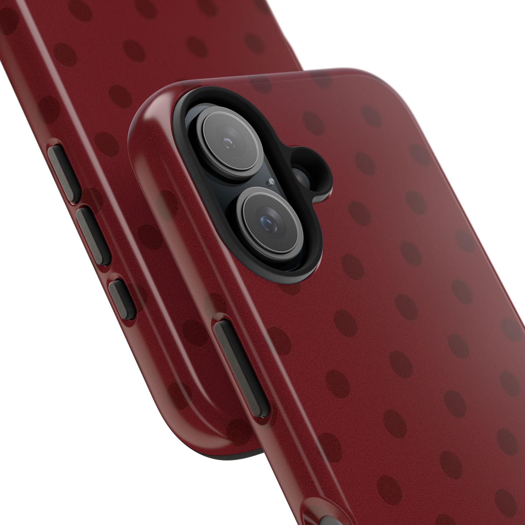 BURGUNDY POLKA DOTS
