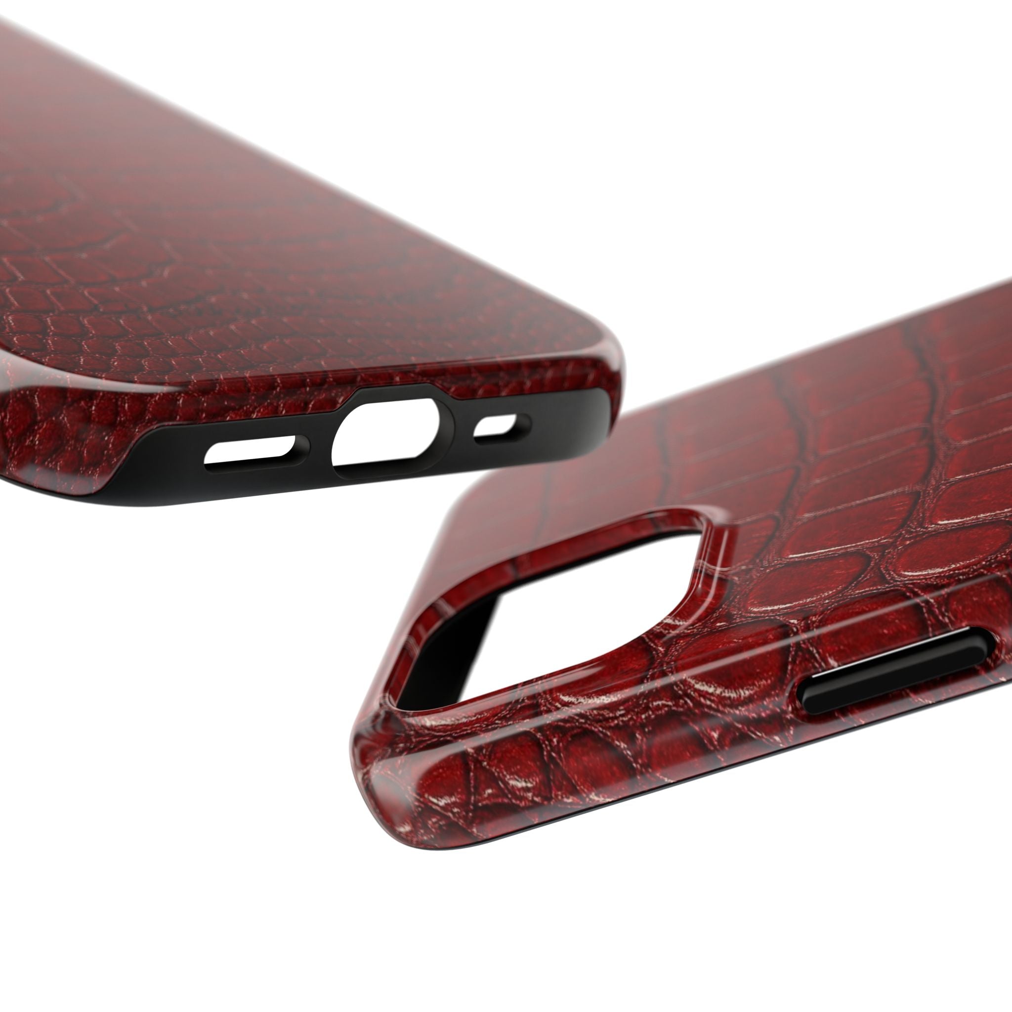 Red Crocodile Skin