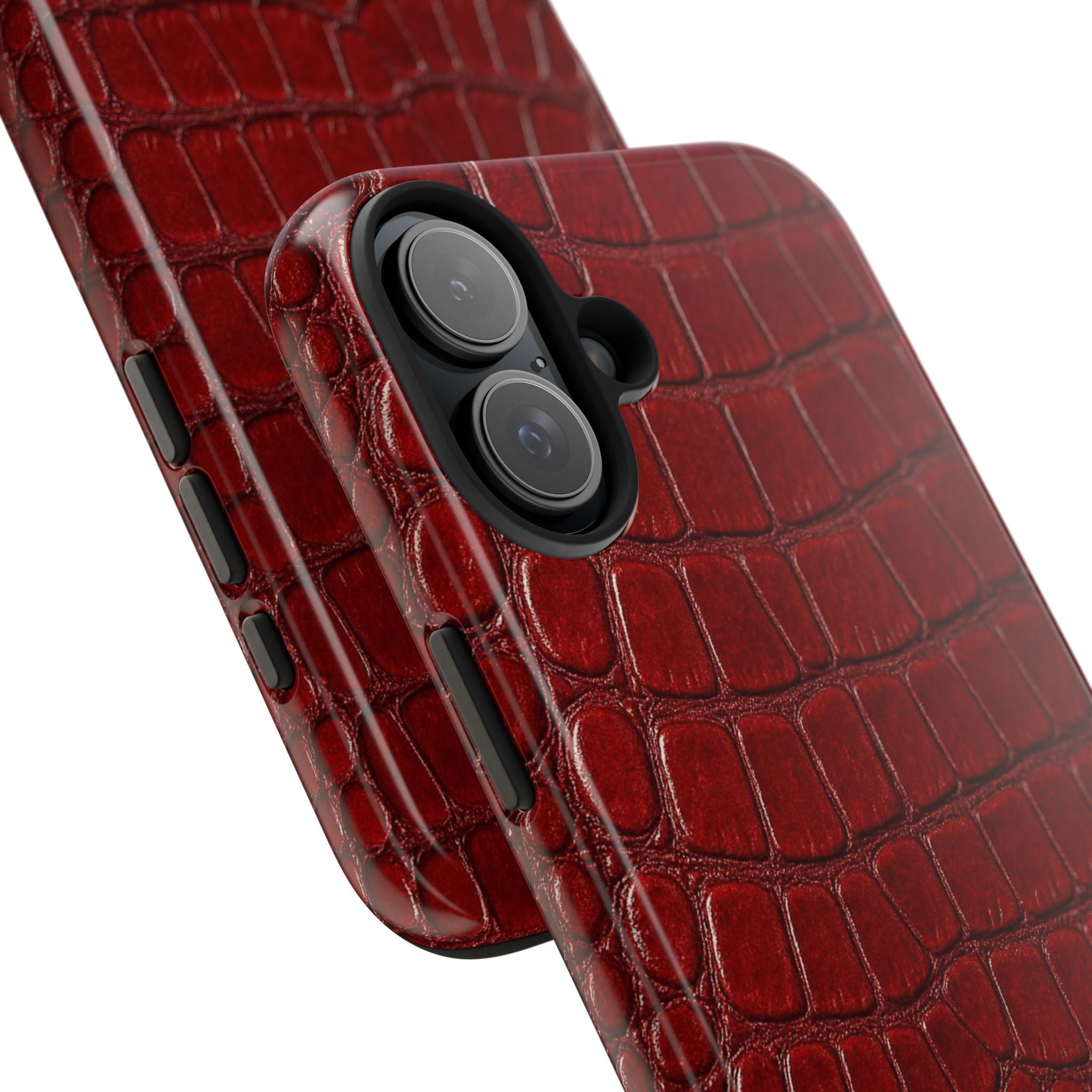 Red Crocodile Skin