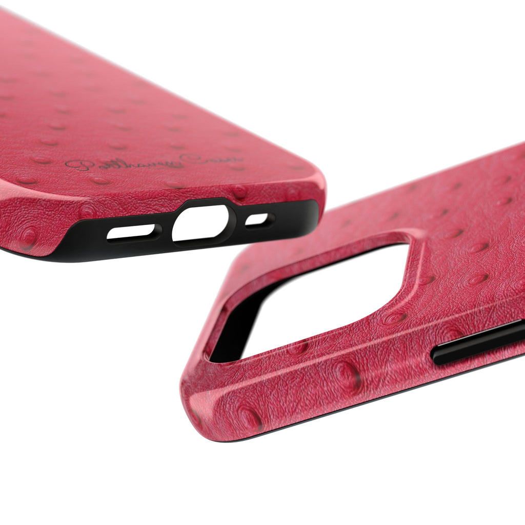 Hot Pink Ostrich Leather