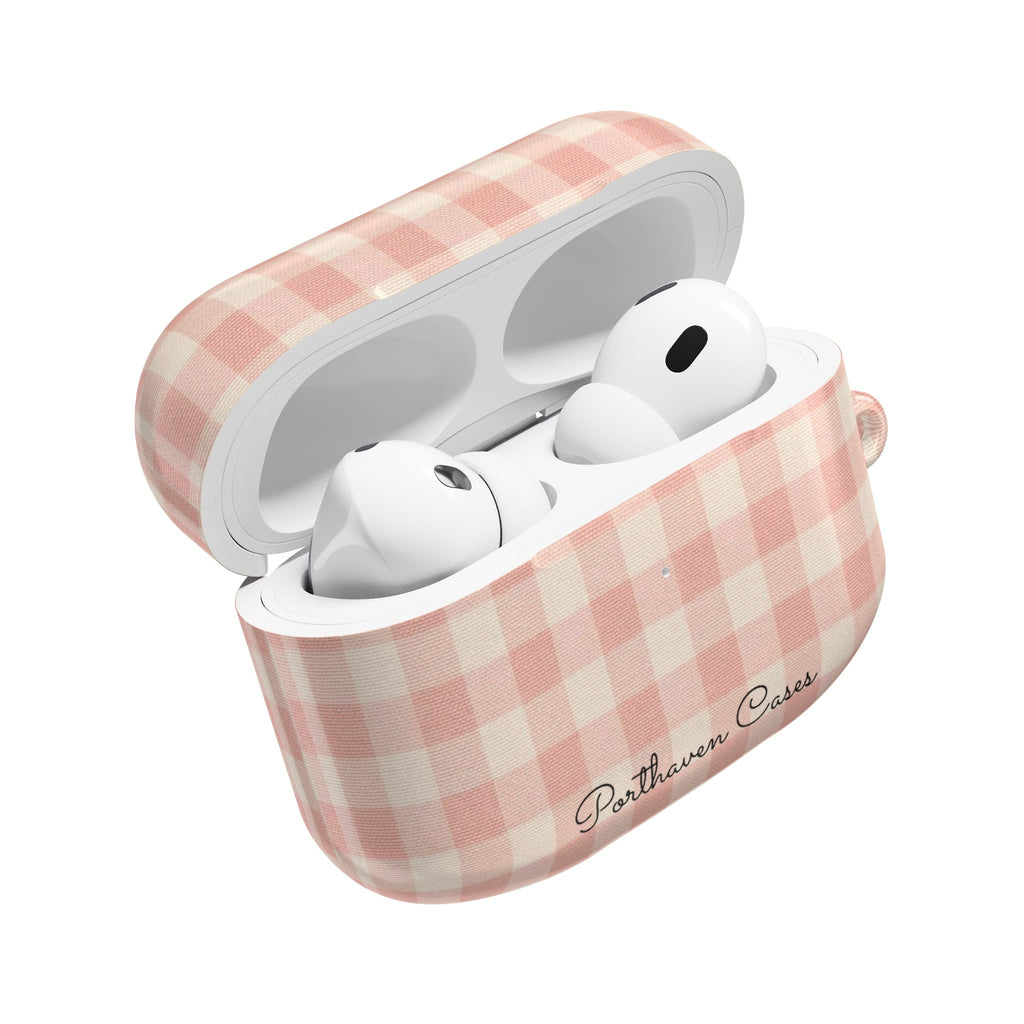 Pink Gingham | AirPods Case