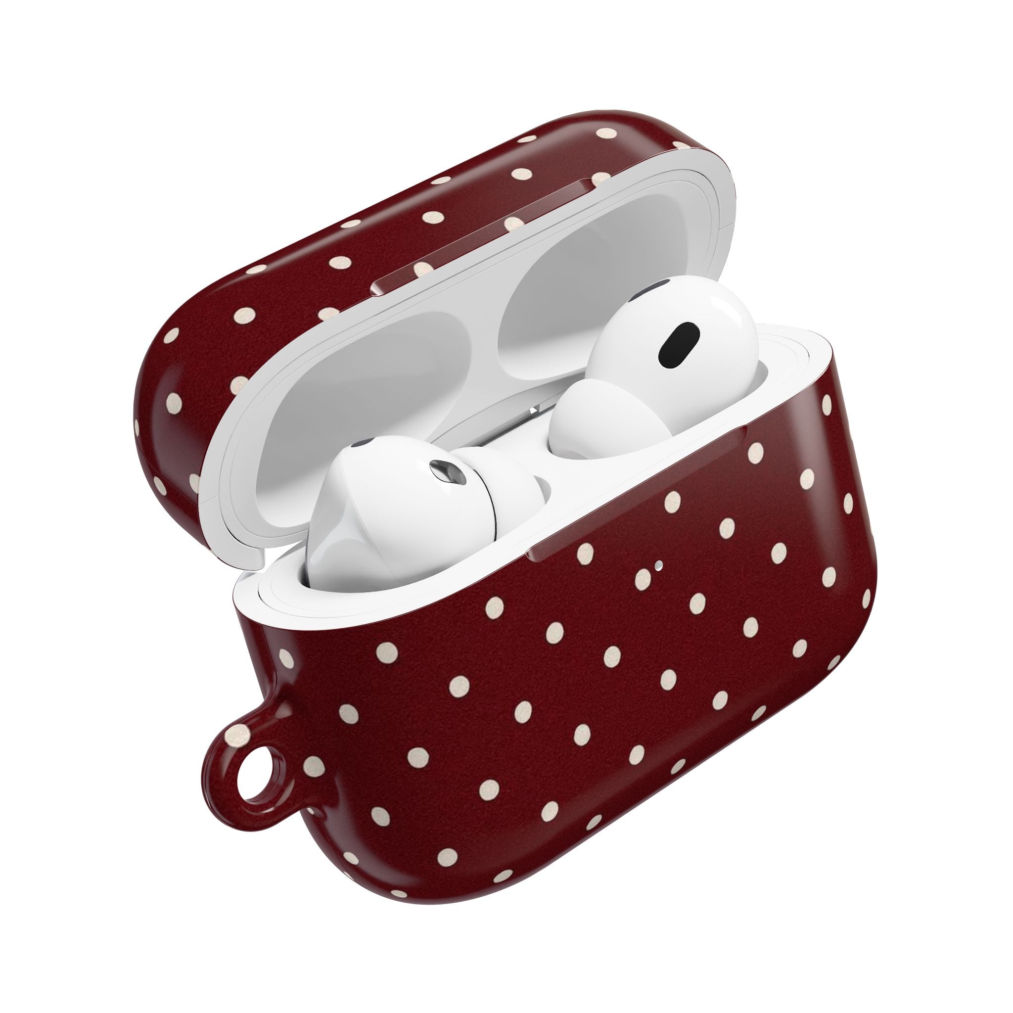 Burgundy Polka Dot | AirPods Case