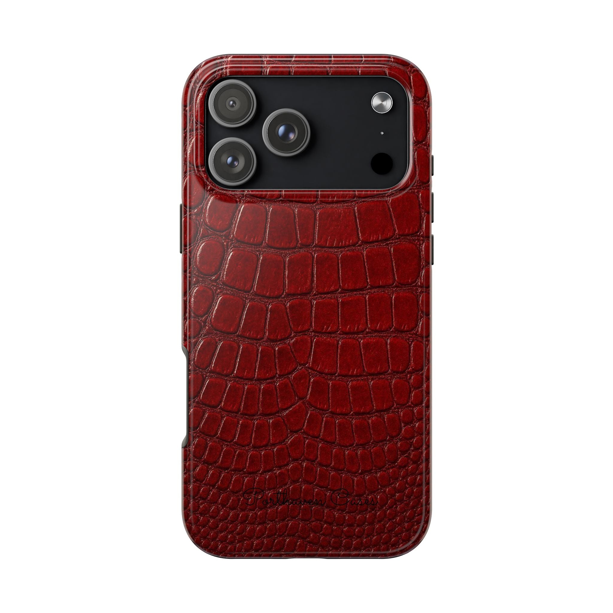 Red Crocodile Skin