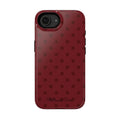 BURGUNDY POLKA-DOTS