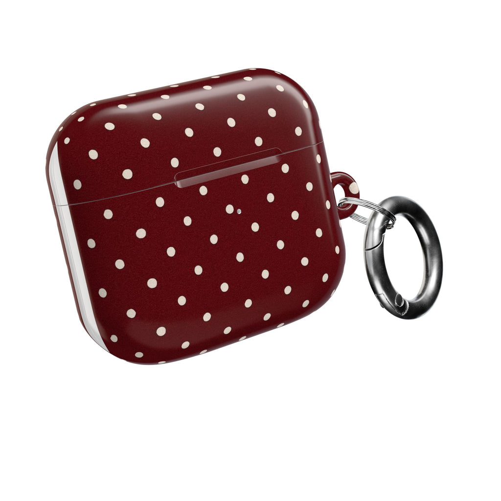 Burgundy Polka Dot | AirPods Case
