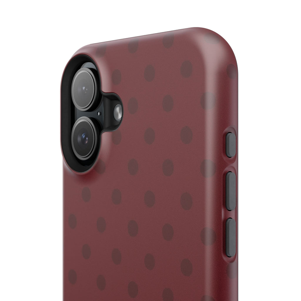 BURGUNDY POLKA-DOTS