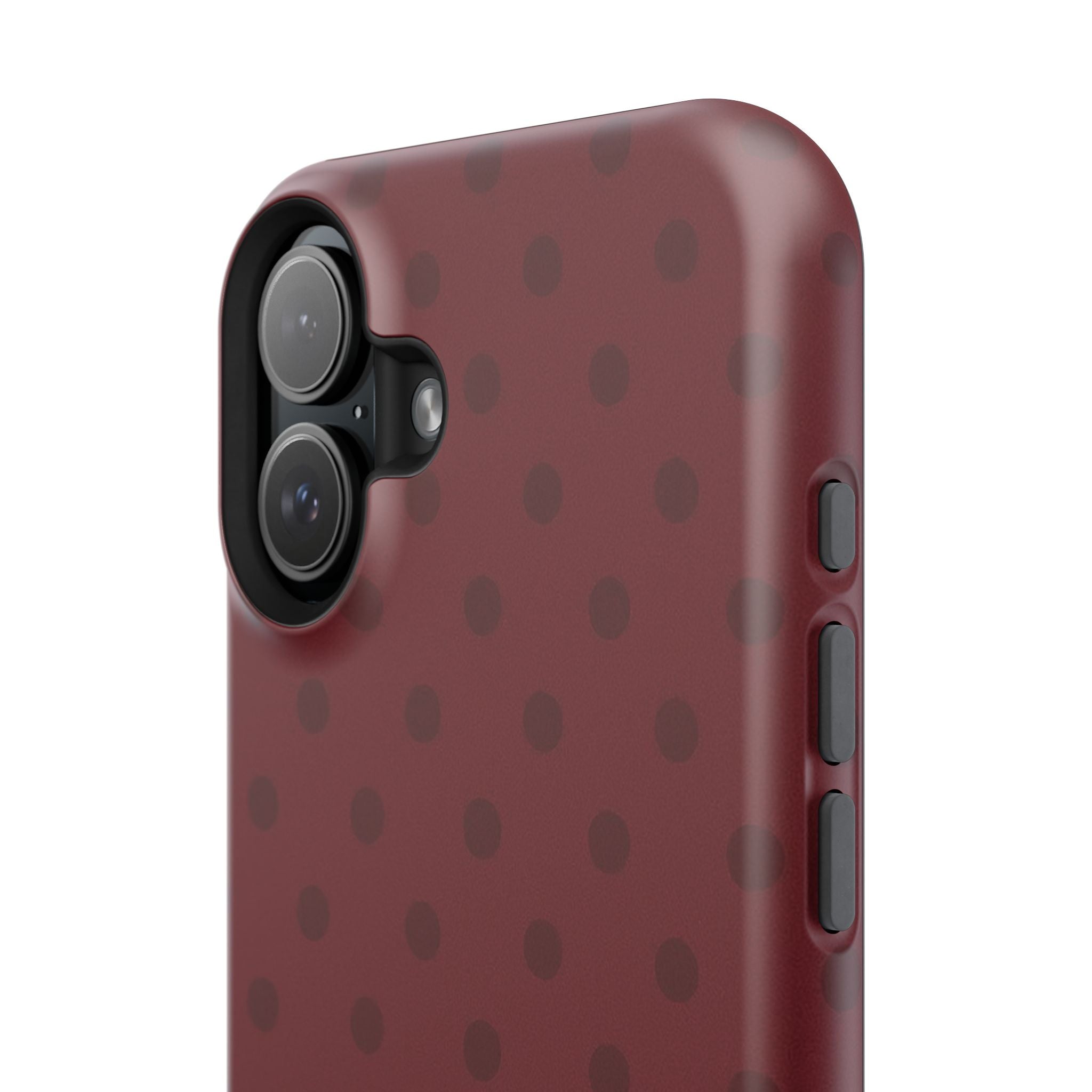 BURGUNDY POLKA-DOTS