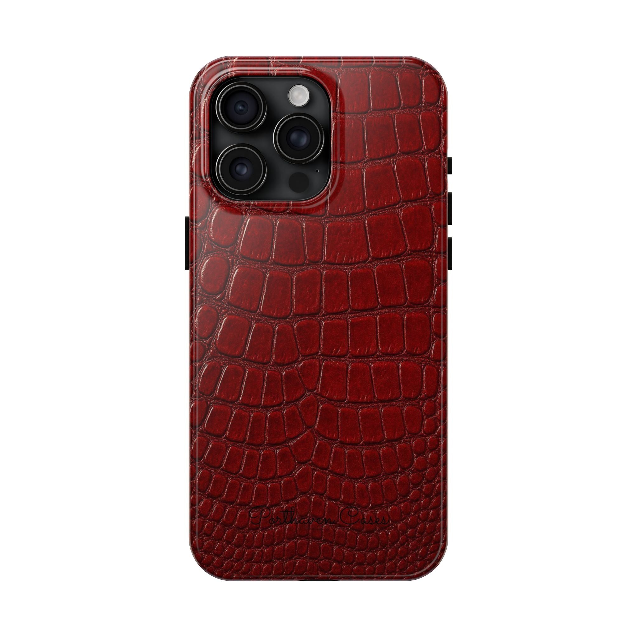 Red Crocodile Skin