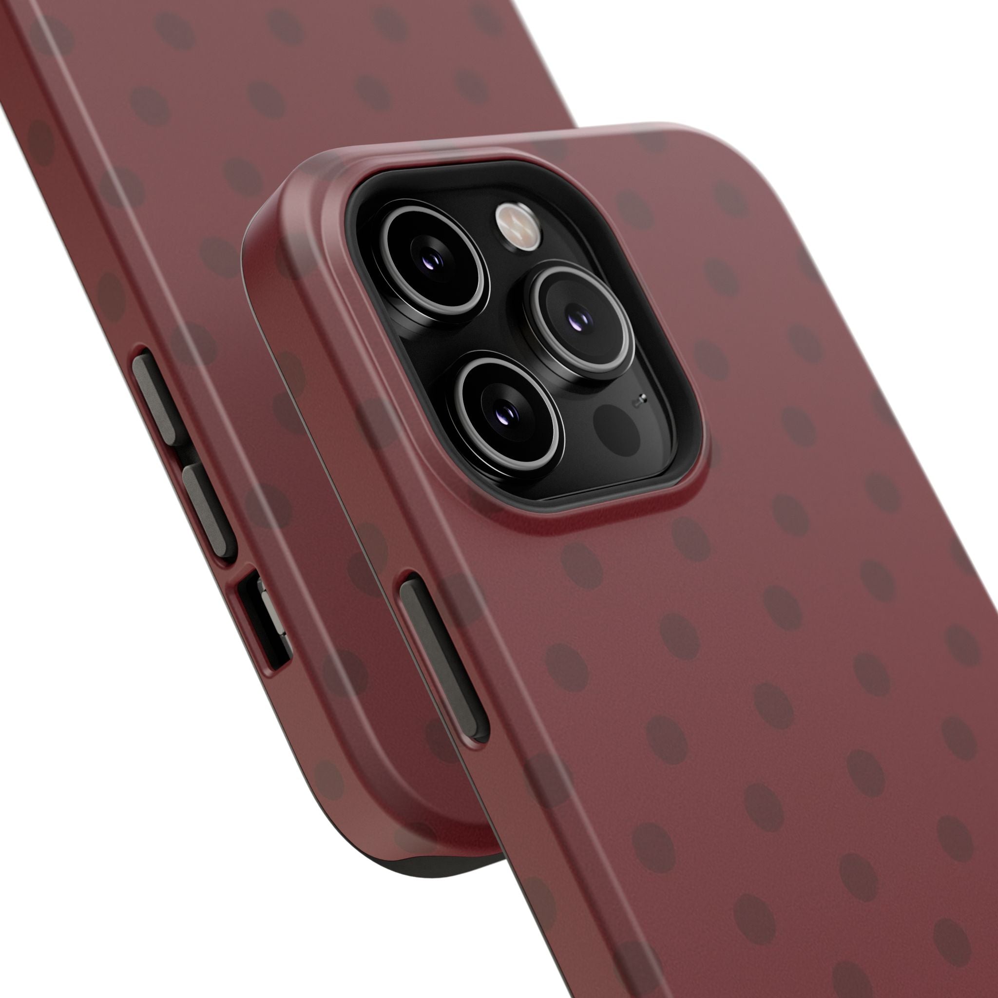 BURGUNDY POLKA-DOTS